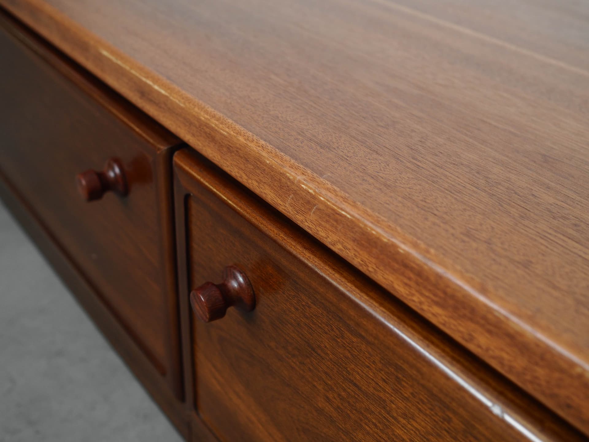 Lowboard, brown mahogany, Denmark, 1970s. - 325728