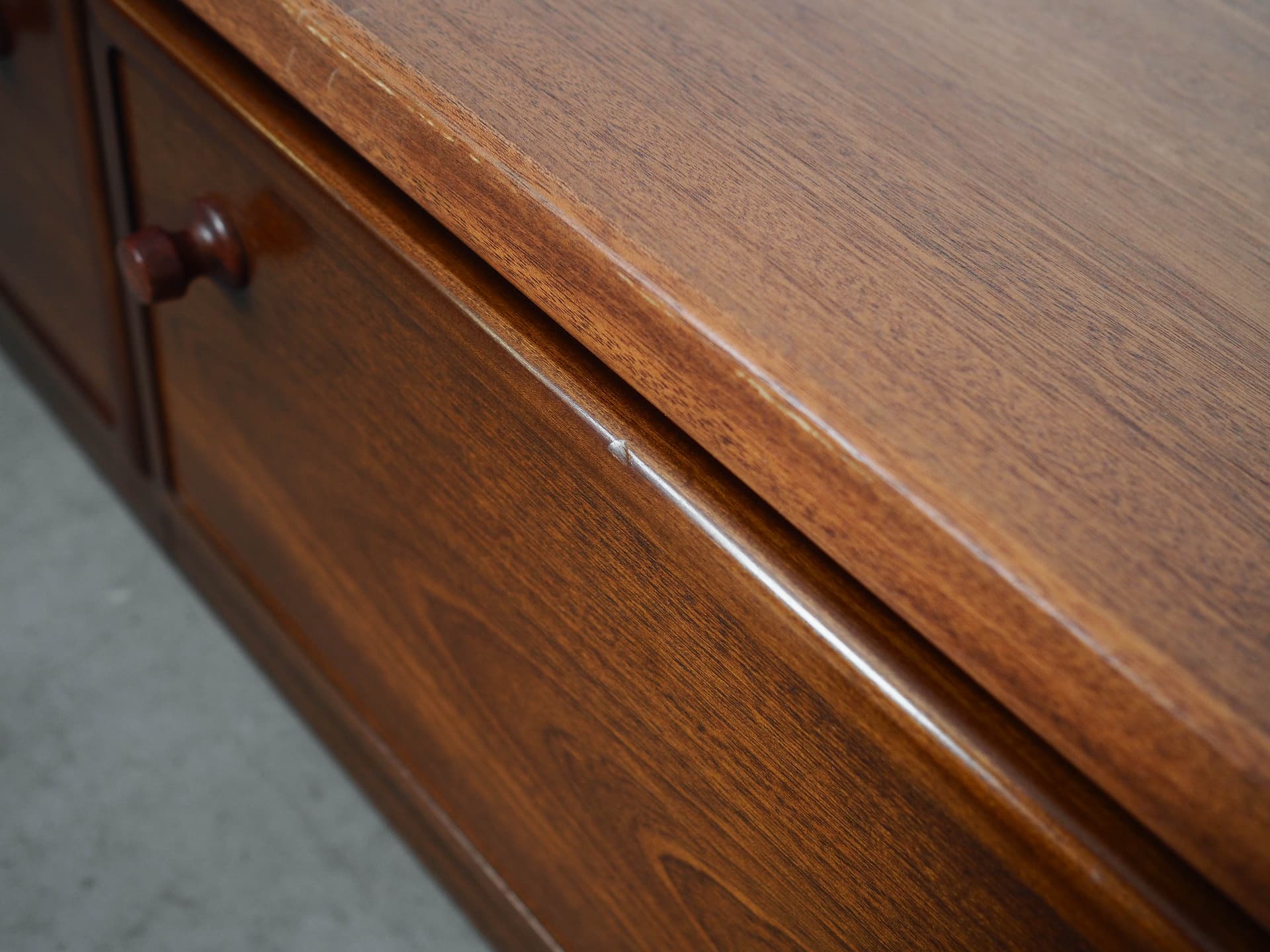 Lowboard, brown mahogany, Denmark, 1970s. - 325727