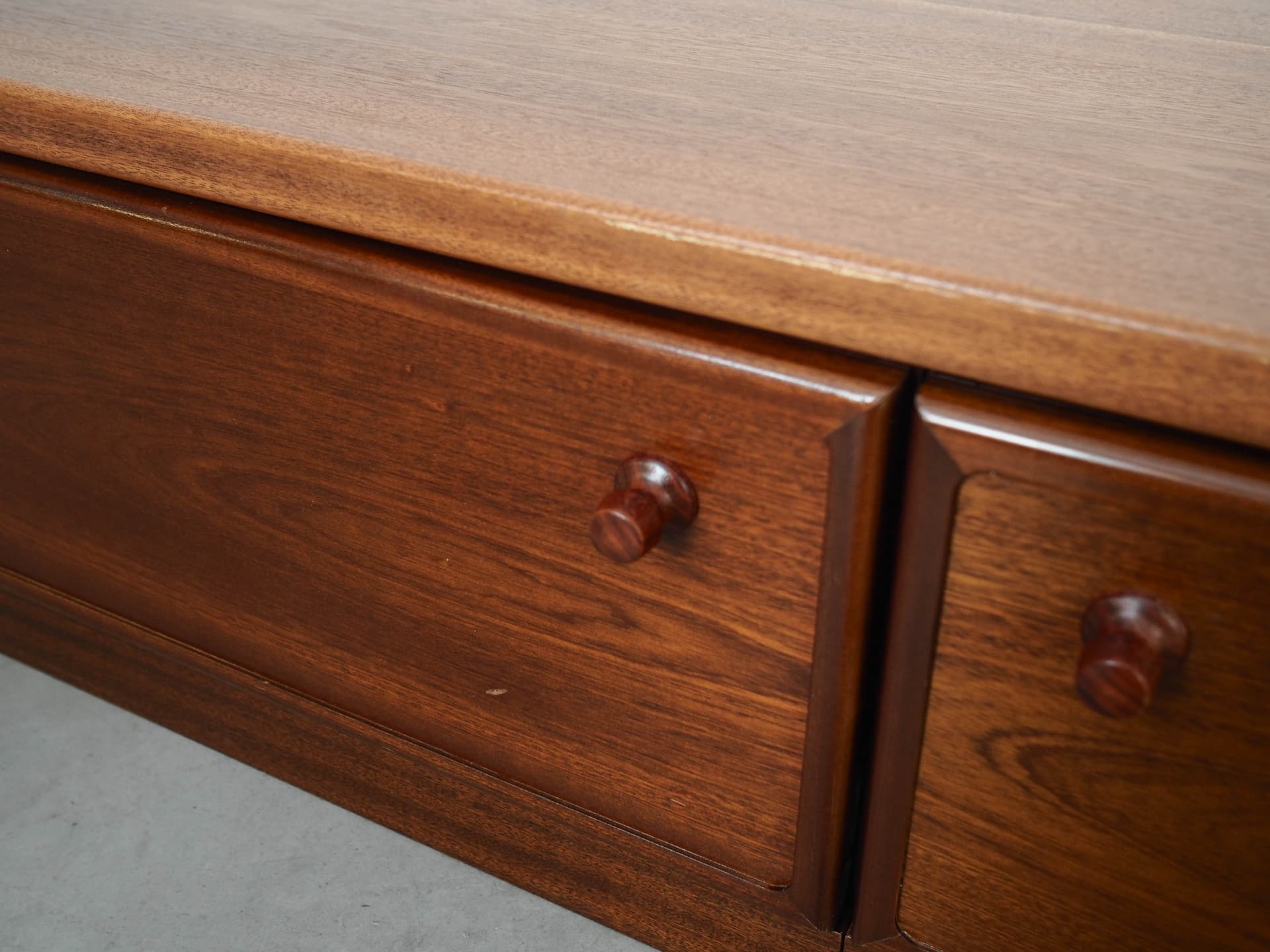 Lowboard, brown mahogany, Denmark, 1970s. - 325726