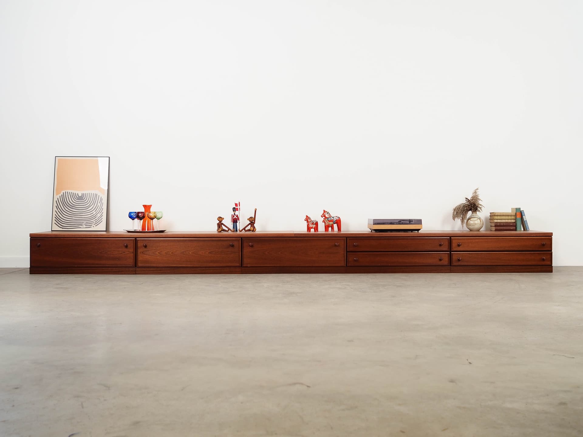 Lowboard, brown mahogany, Denmark, 1970s. - 325720