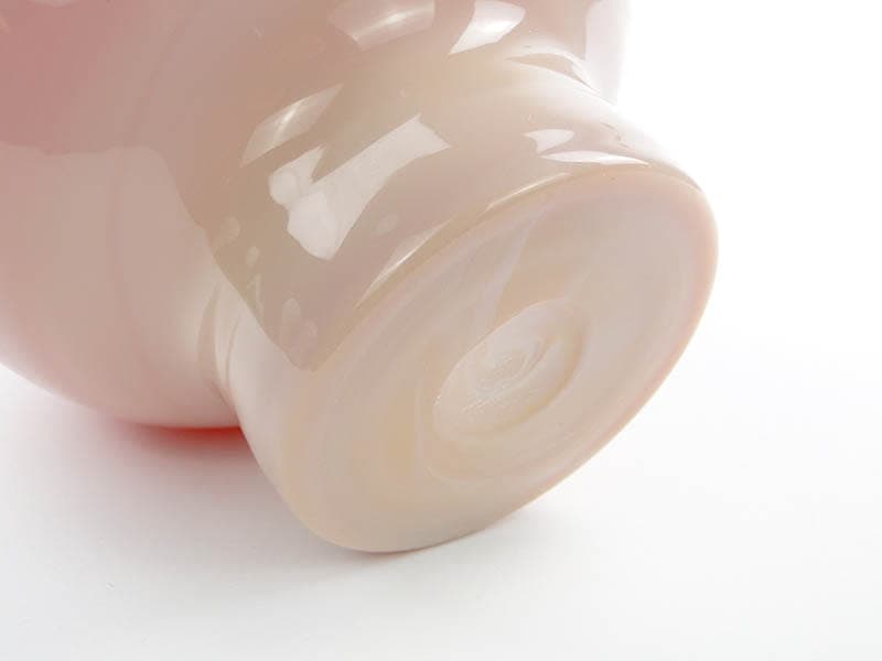 Vase Cyntia, pink soda-lime glass, by Z. Horbowy, Huta Szkła Inwald, Poland, 1970s. - 325737