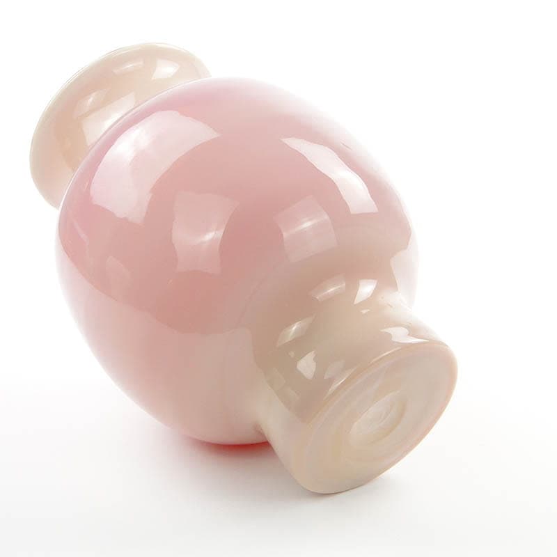 Vase Cyntia, pink soda-lime glass, by Z. Horbowy, Huta Szkła Inwald, Poland, 1970s. - 325738