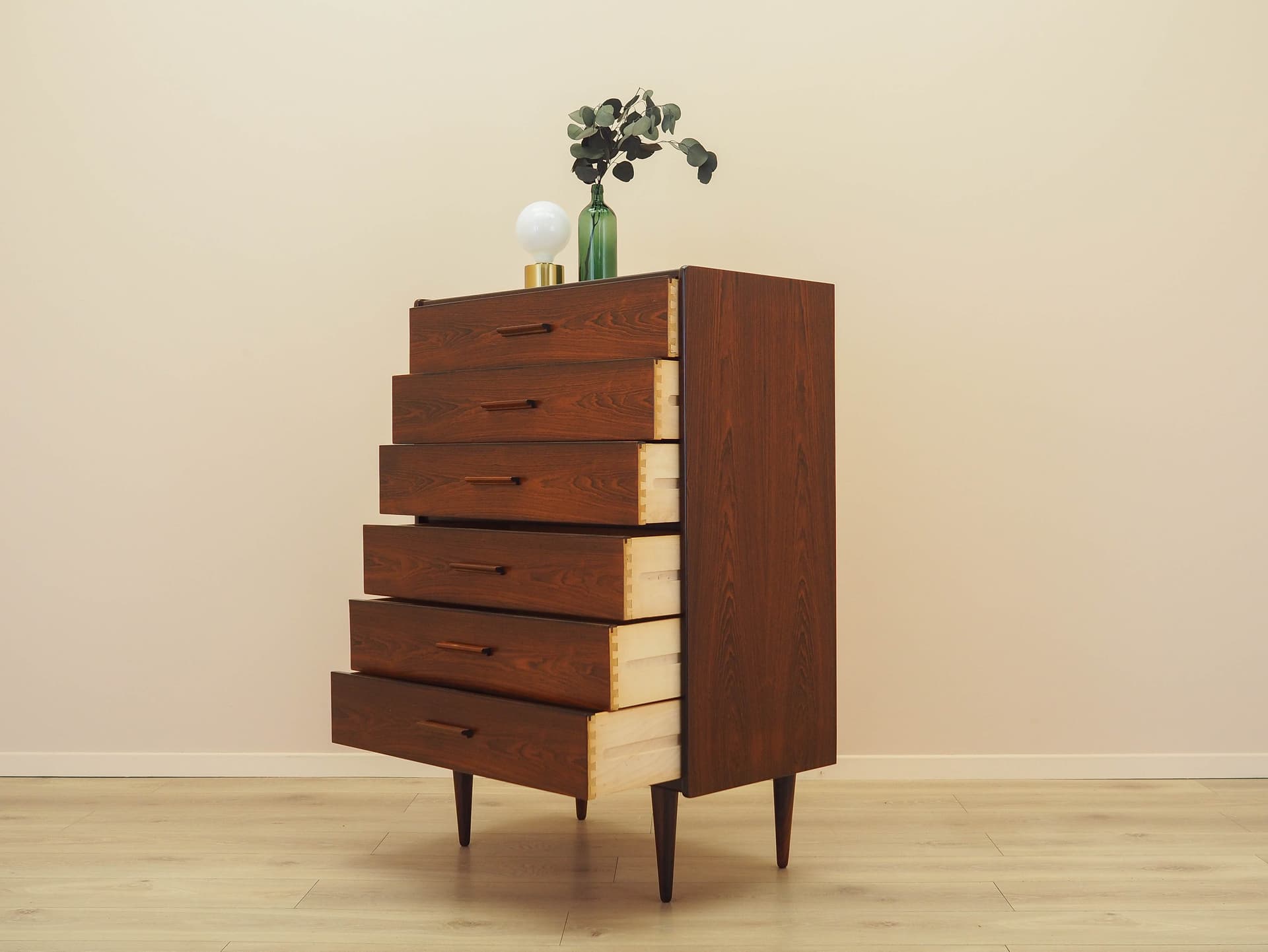 Sideboard, brown red rosewood, Denmark, 1970s. - 325990