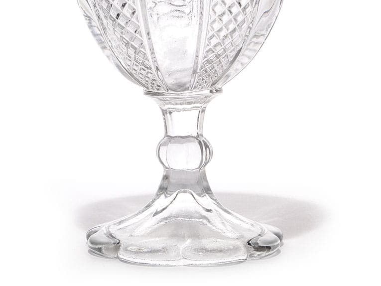 Glass bonbonniere, transparent, Ząbkowice Glassworks, Poland, early 20th c. - 326132