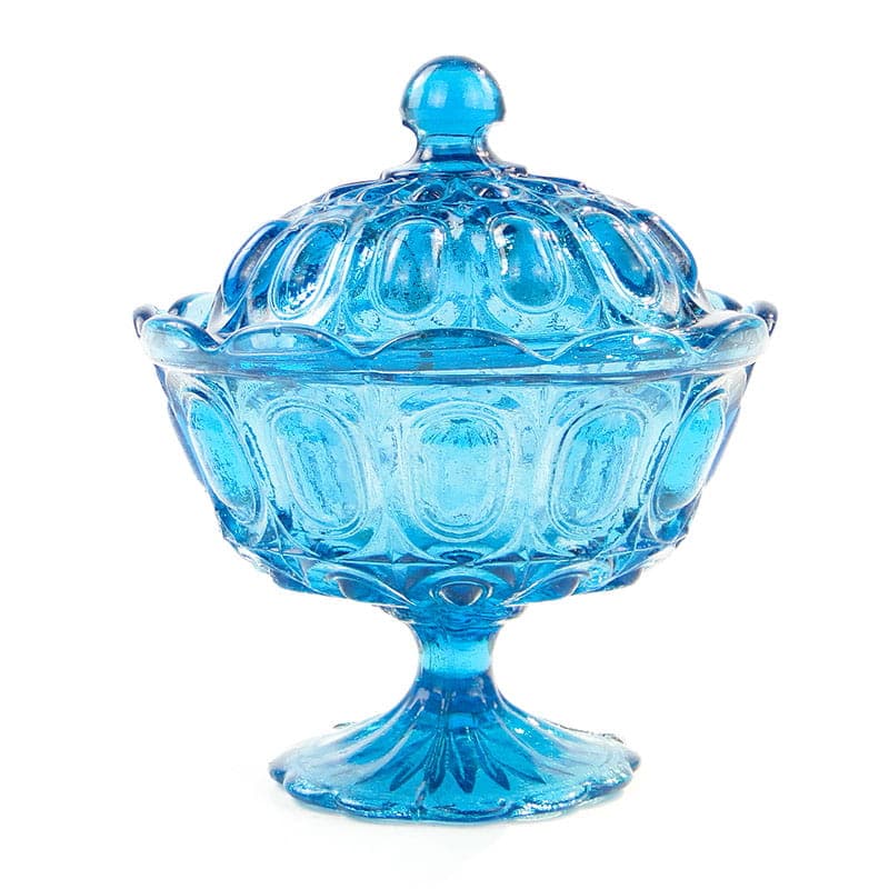 Bonbonniere, blue glass, Ząbkowice, Poland, early 20th c. - 326162