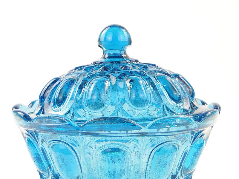 Bonbonniere, blue glass, Ząbkowice, Poland, early 20th c. - 326166