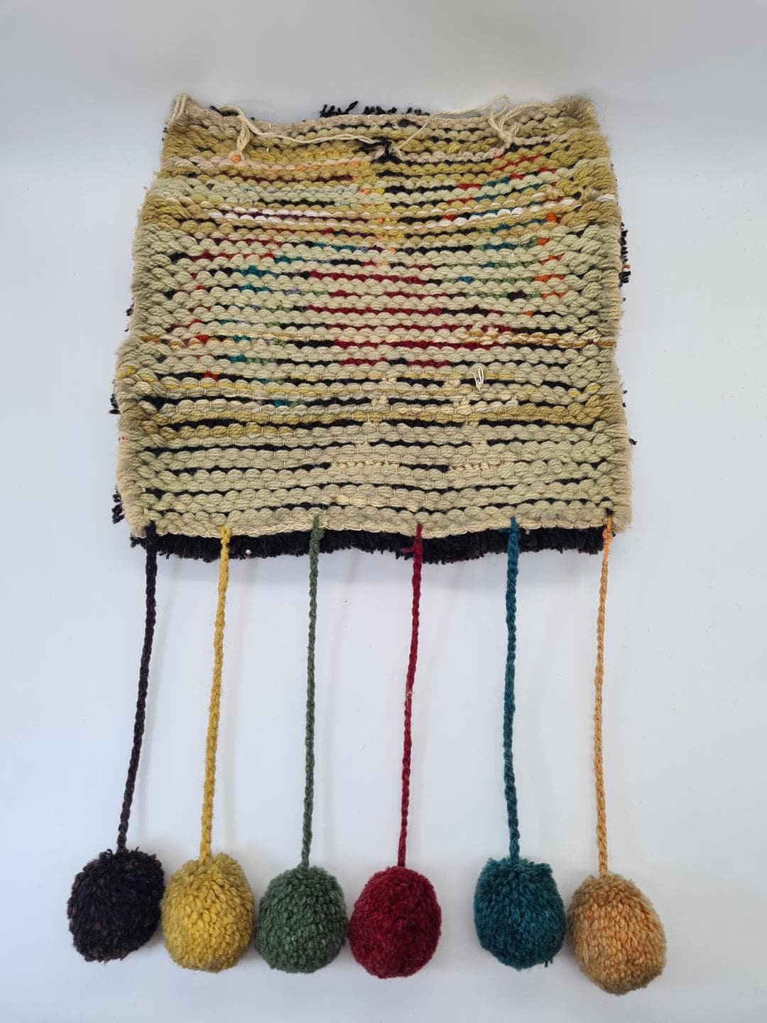 Rya Tapestry, black, wool, Scandinavia, 1970s - 326257