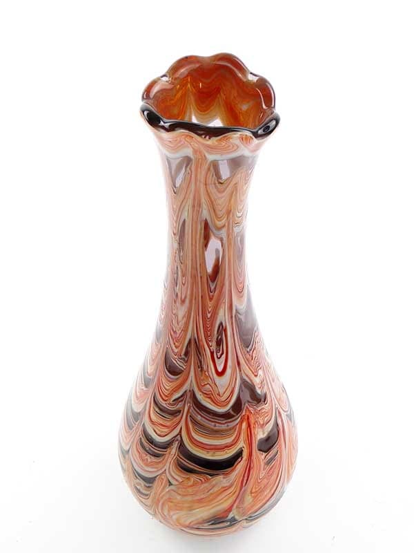 Mosaic Vase Multicolor, Soda-Lime Glass, by S. Mach, Ząbkowice, Poland, 1970s - 326341