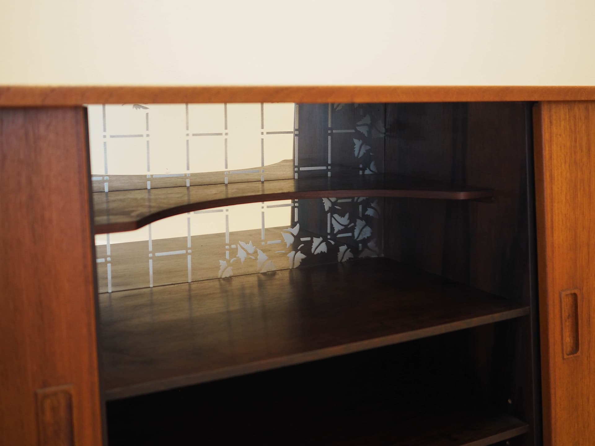 Sideboard, teak brązowy, drewno czarne, Dania, lata 70. - 326462