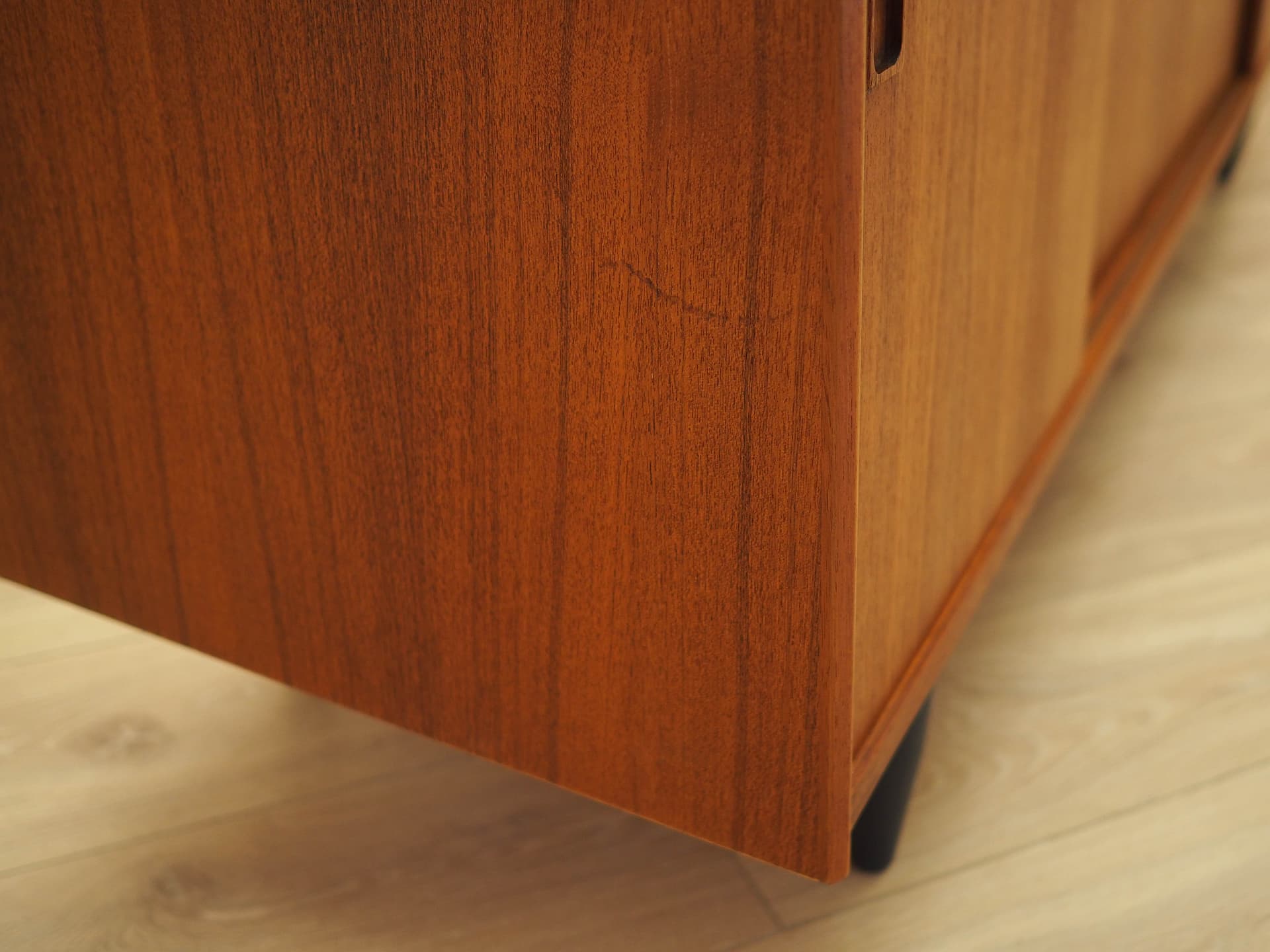 Sideboard, teak brązowy, drewno czarne, Dania, lata 70. - 326457