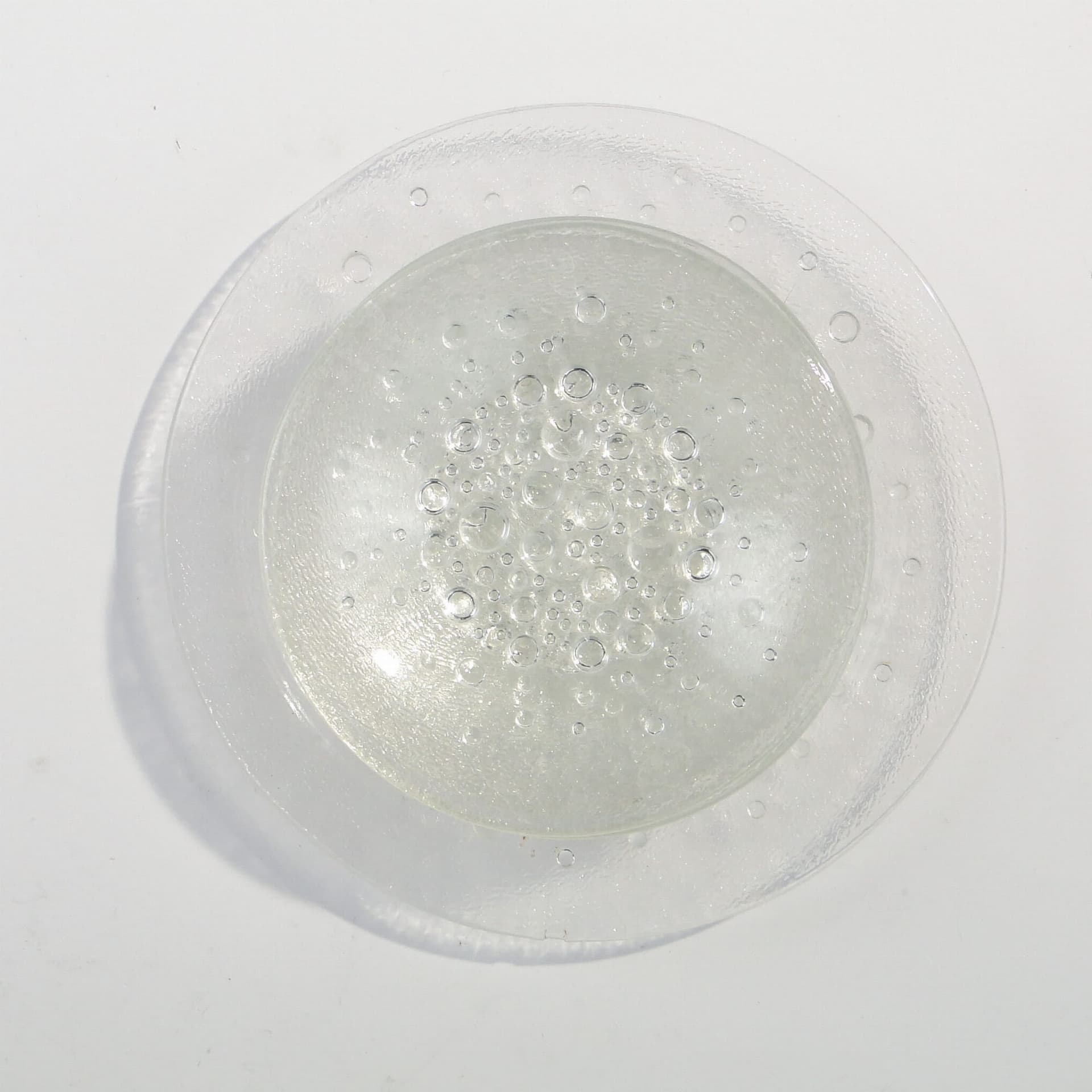 Tableware set Asteroid, transparent soda-lime glass, by J. Drost, Ząbkowice, Poland, 1960s. - 326486