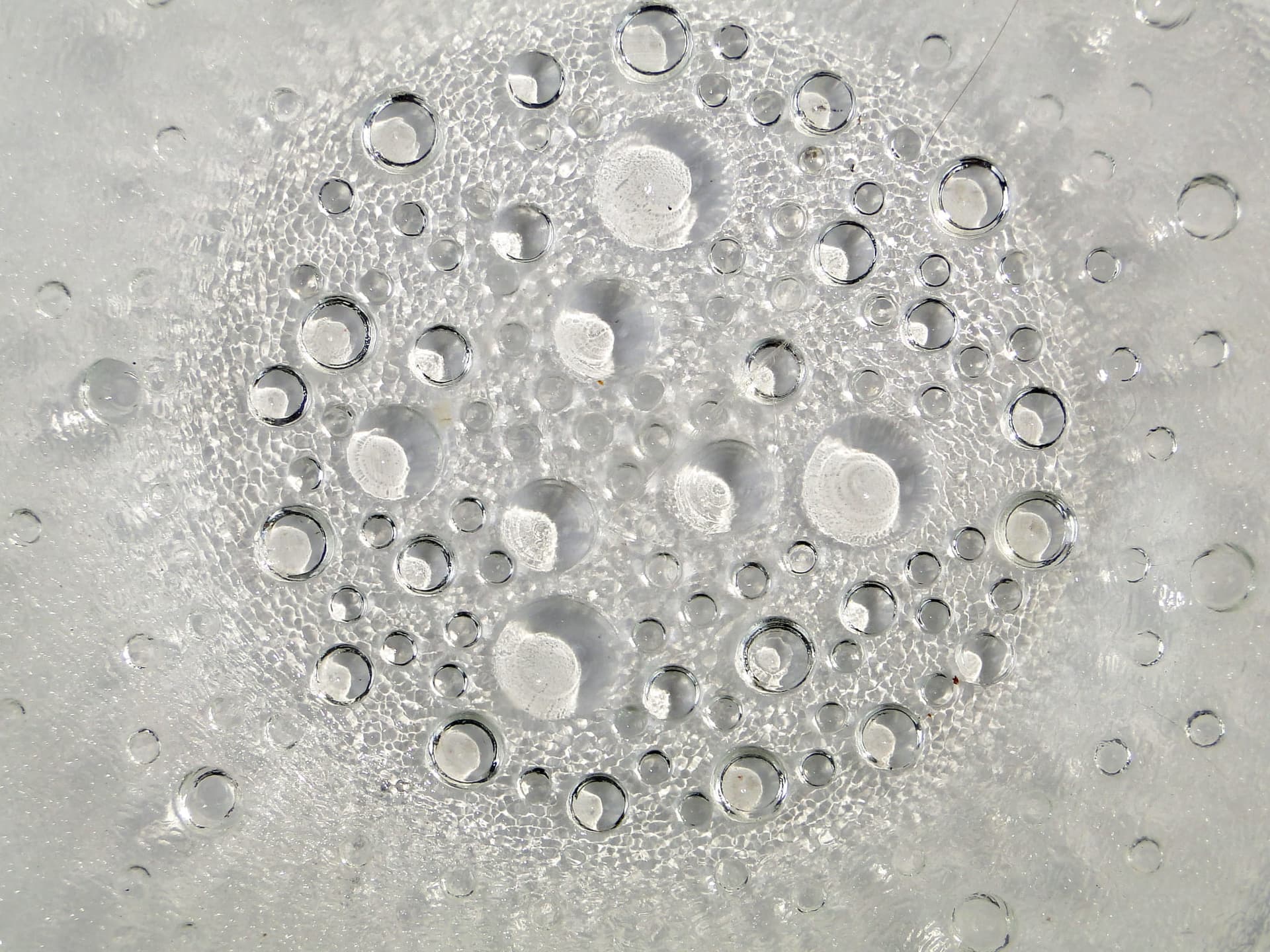 Tableware set Asteroid, transparent soda-lime glass, by J. Drost, Ząbkowice, Poland, 1960s. - 326488