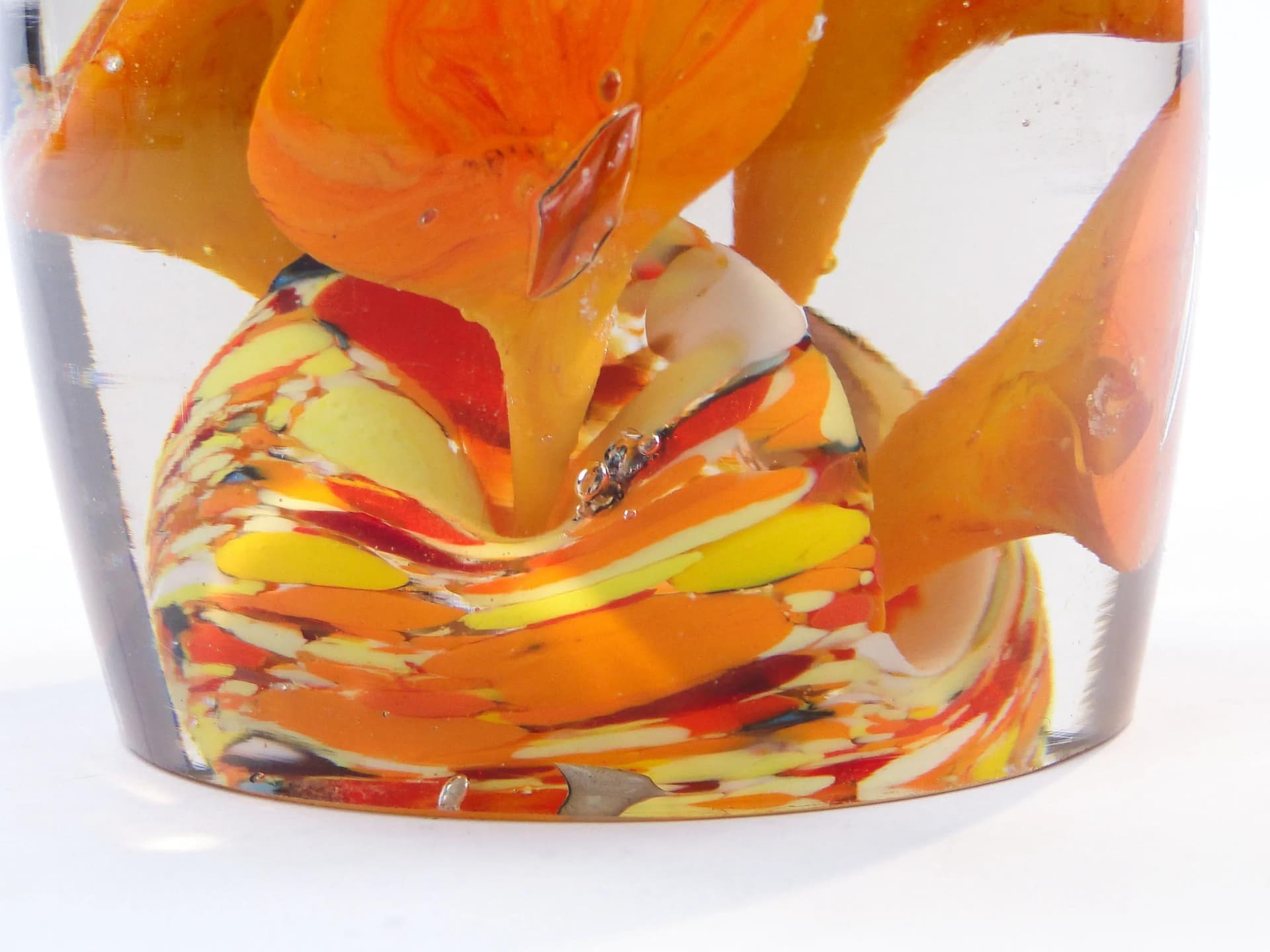 Art Nouveau Paperweight, transparent crystal glass, Austria-Hungary, early 20th c. - 24505