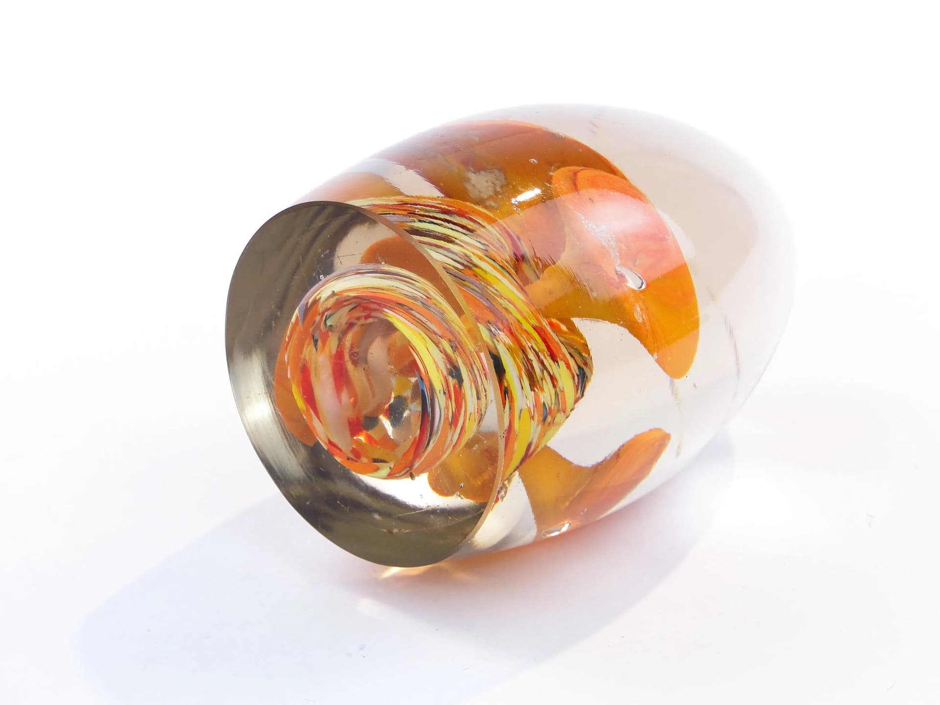 Art Nouveau Paperweight, transparent crystal glass, Austria-Hungary, early 20th c. - 24508