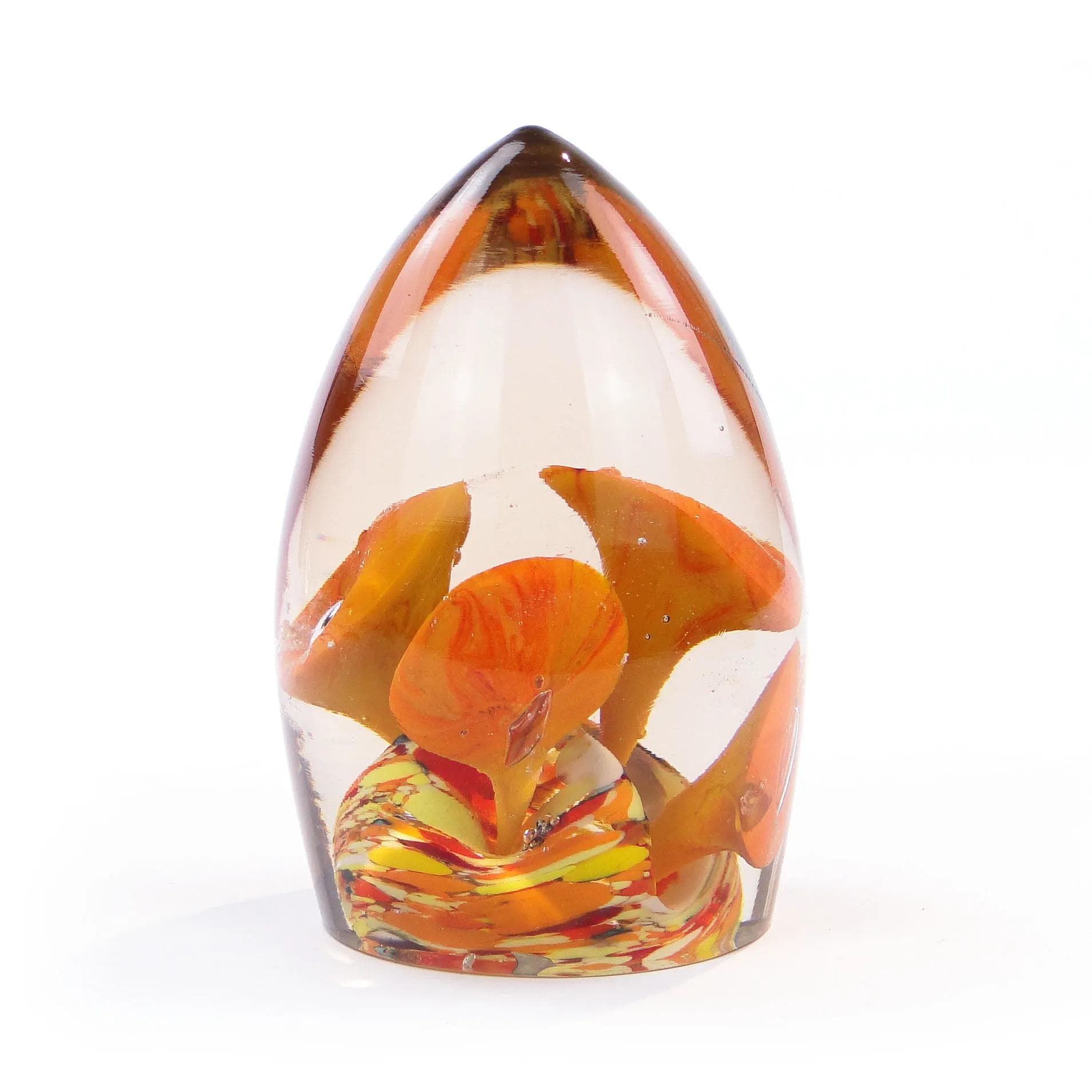 Art Nouveau Paperweight, transparent crystal glass, Austria-Hungary, early 20th c. - 24502