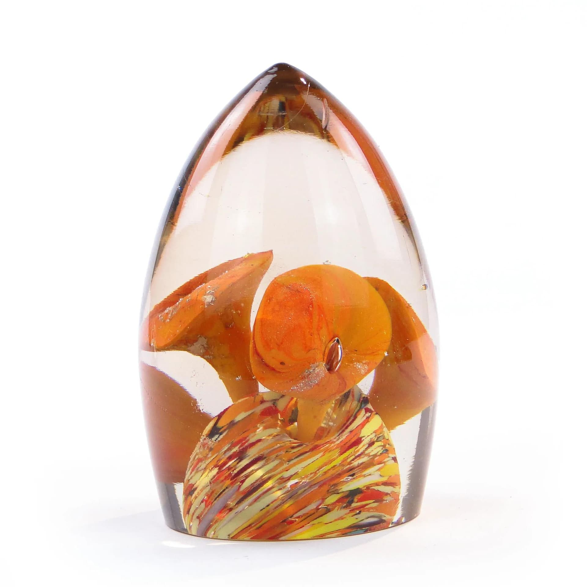 Art Nouveau Paperweight, transparent crystal glass, Austria-Hungary, early 20th c. - 24507
