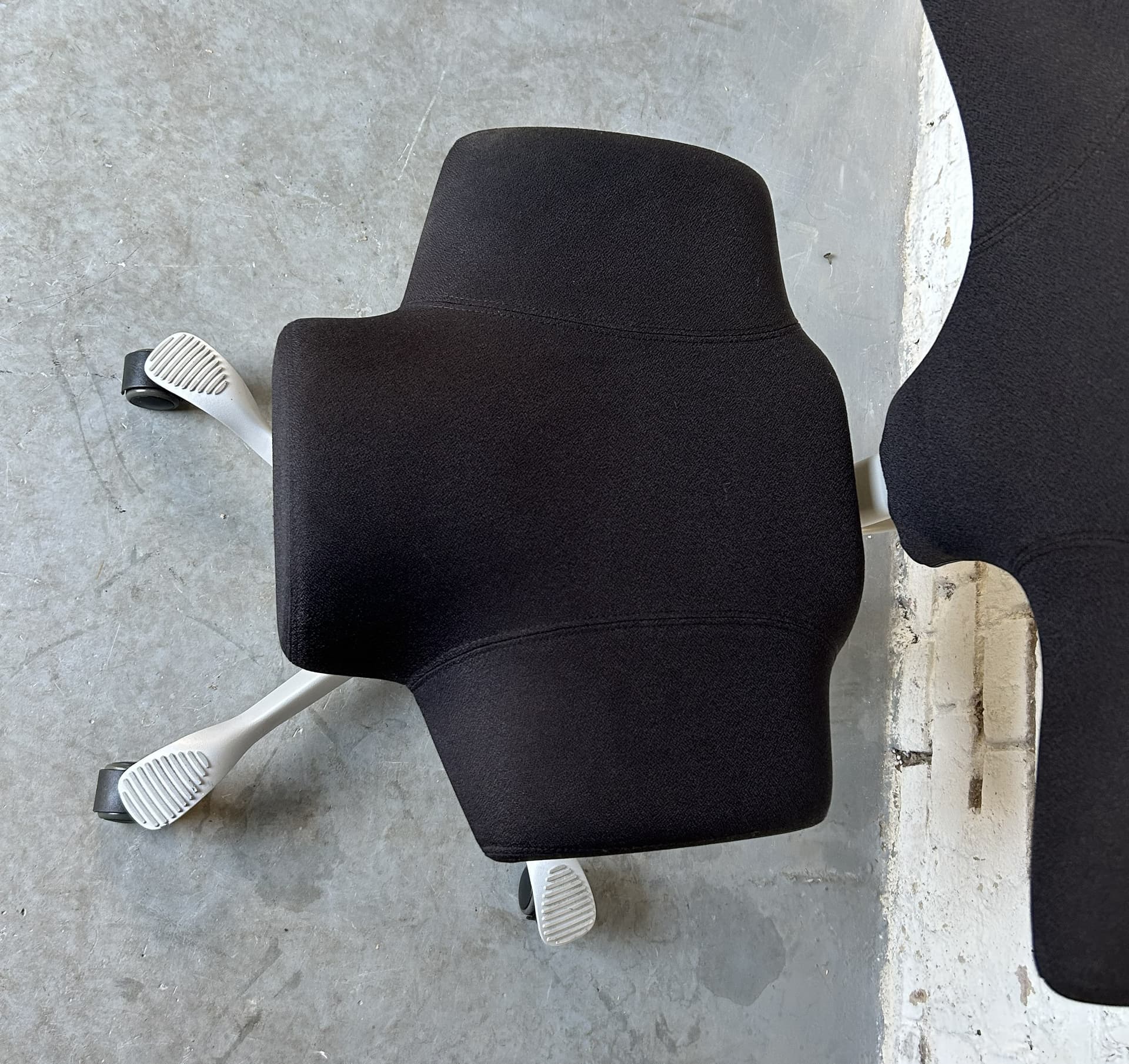 Office Chair Capisco 8107, black, synthetic fabric, silver stainless steel - 326679