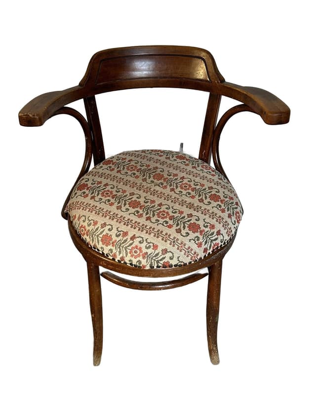 Bentwood chair, brown beech, attrib. to M. Thonet, early 20th c. - DIMENSION