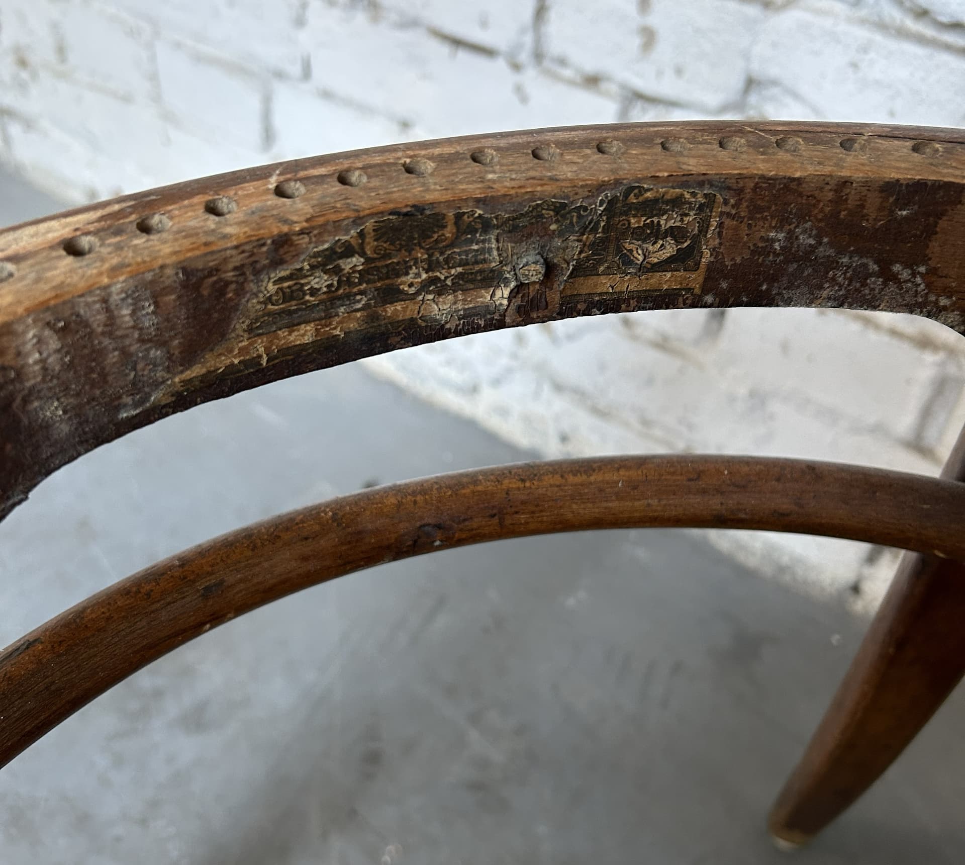 Bentwood chair, brown beech, attrib. to M. Thonet, early 20th c. - 326687