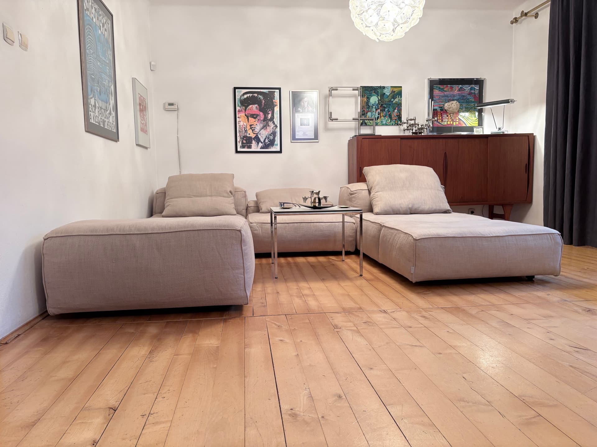 Sofa modułowa Extrasoft, beż, Luft Special Col. Corda, proj. P. Lissoni, Living Divani, Włochy - 326802