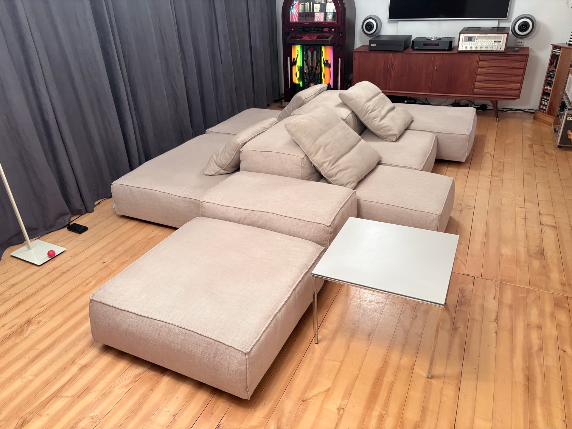 Sofa modułowa Extrasoft, beż, Luft Special Col. Corda, proj. P. Lissoni, Living Divani, Włochy - 326794