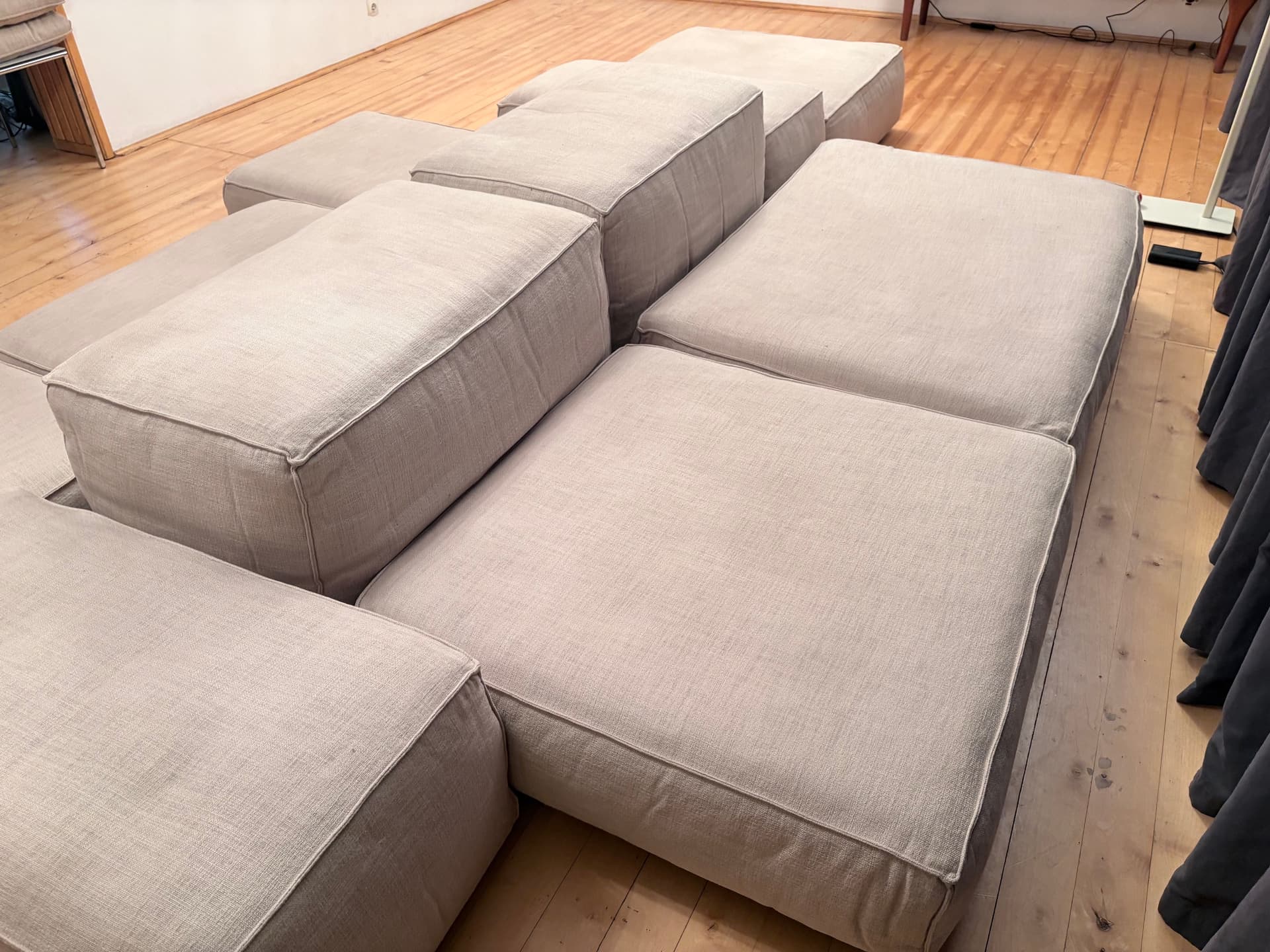 Sofa modułowa Extrasoft, beż, Luft Special Col. Corda, proj. P. Lissoni, Living Divani, Włochy - 326796