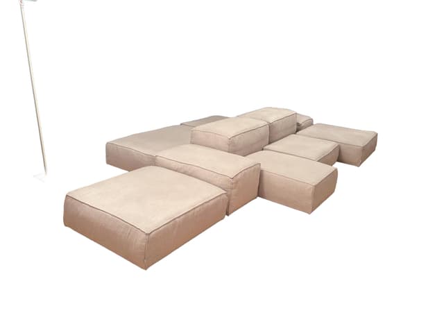 Sofa modułowa Extrasoft, beż, Luft Special Col. Corda, proj. P. Lissoni, Living Divani, Włochy - WYMIARY
