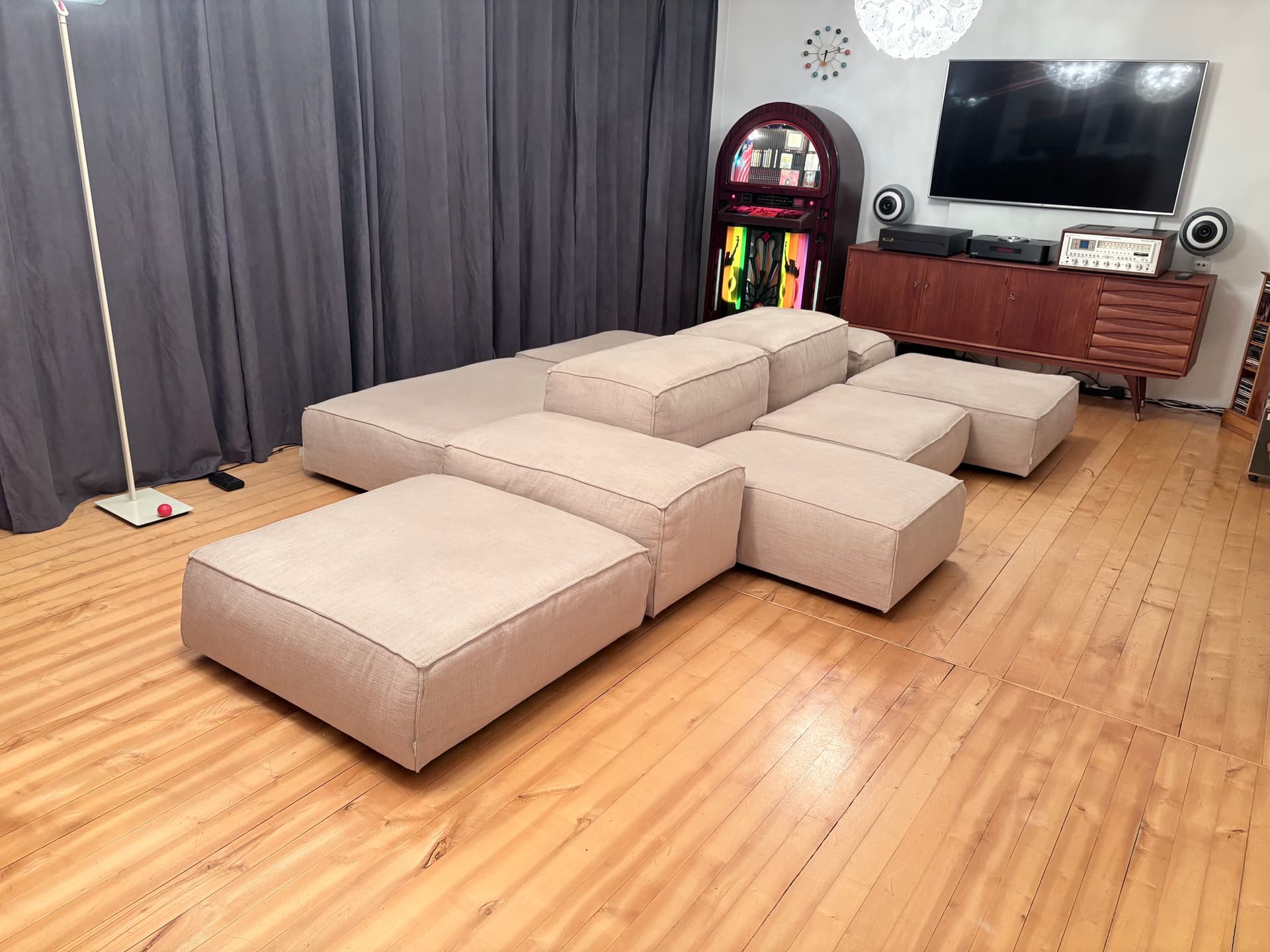 Sofa modułowa Extrasoft, beż, Luft Special Col. Corda, proj. P. Lissoni, Living Divani, Włochy - 326791