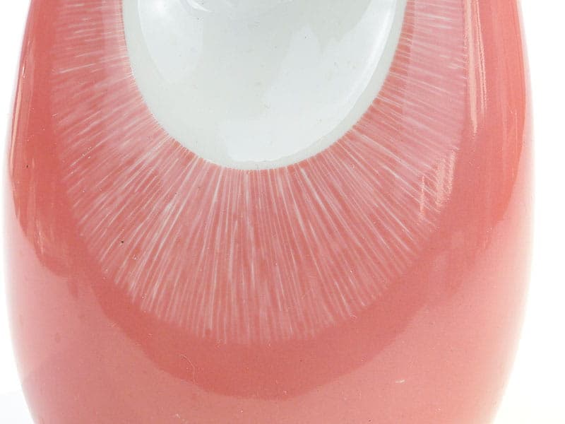 Vase Calipso, pink, porcelain, by Z. Śliwowska-Wawrzyniak, Ćmielów, Poland, 1950s. - 326963