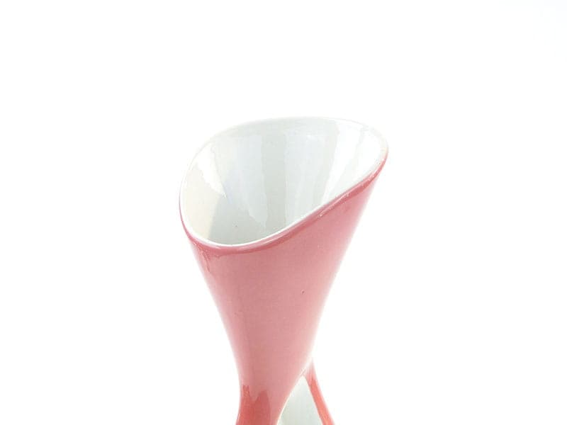 Vase Calipso, pink, porcelain, by Z. Śliwowska-Wawrzyniak, Ćmielów, Poland, 1950s. - 326961