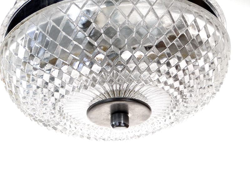 Cascading chandelier, silver chrome, transparent glass, Poland, 1960s. - 327034