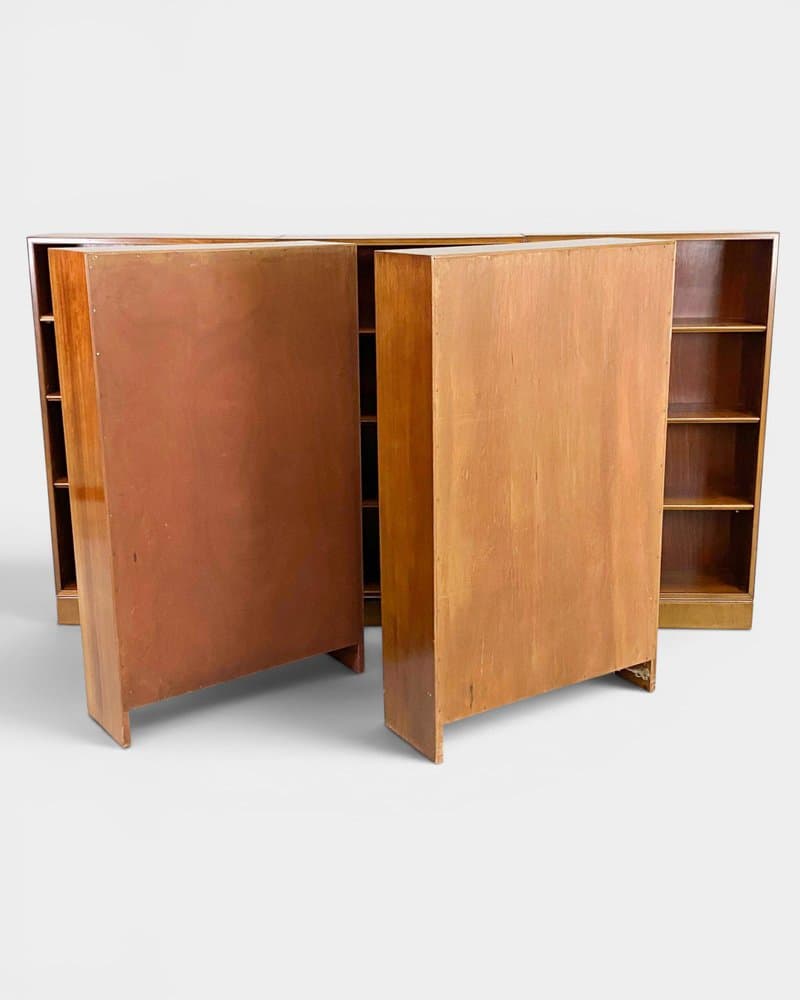 Set of five bookcases, brown mahogany, by F. Henningsen, Denmark, 1940s - 327178