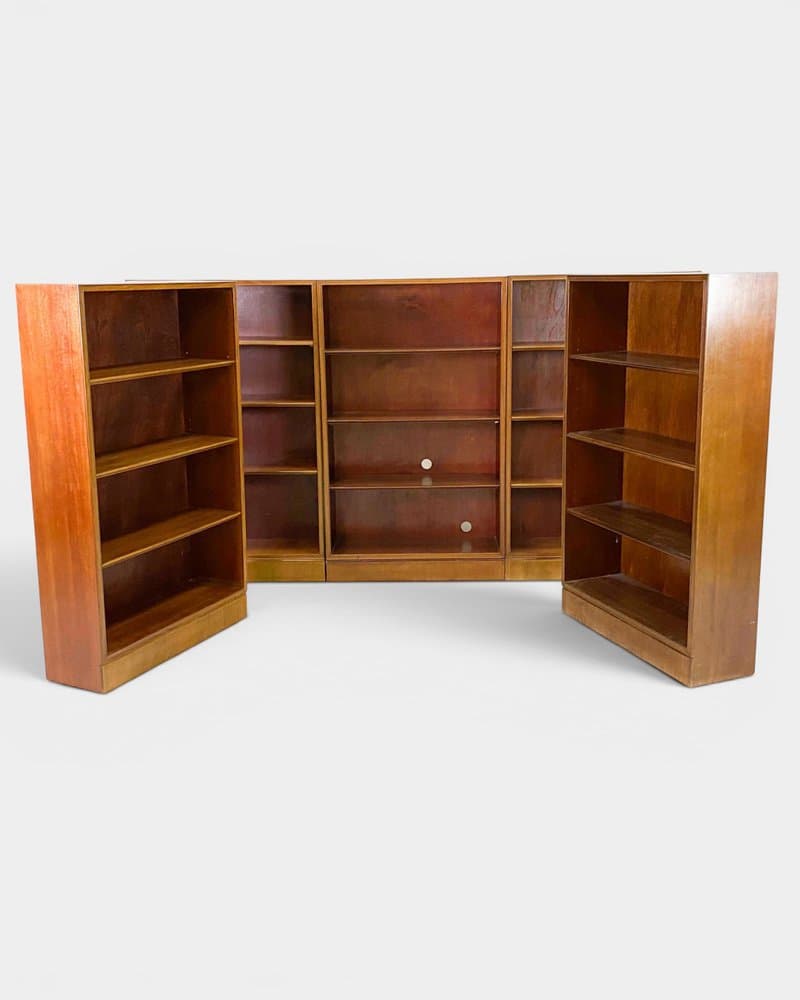 Set of five bookcases, brown mahogany, by F. Henningsen, Denmark, 1940s - 327180