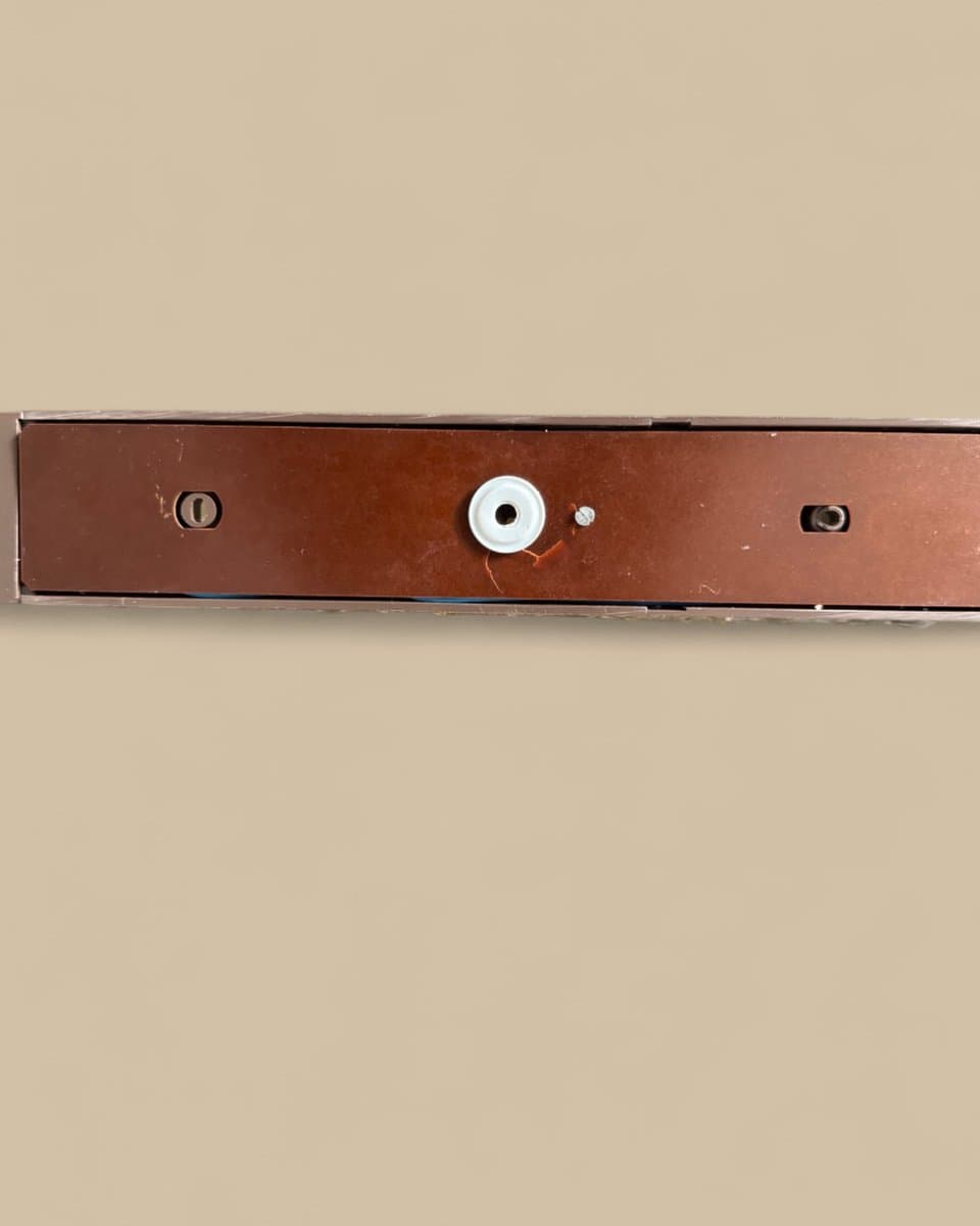 Kinkiet ścienny RZB 40482 / Seko D, szkło transparentne, metal brązowy, Niemcy, lata 70. - 327226