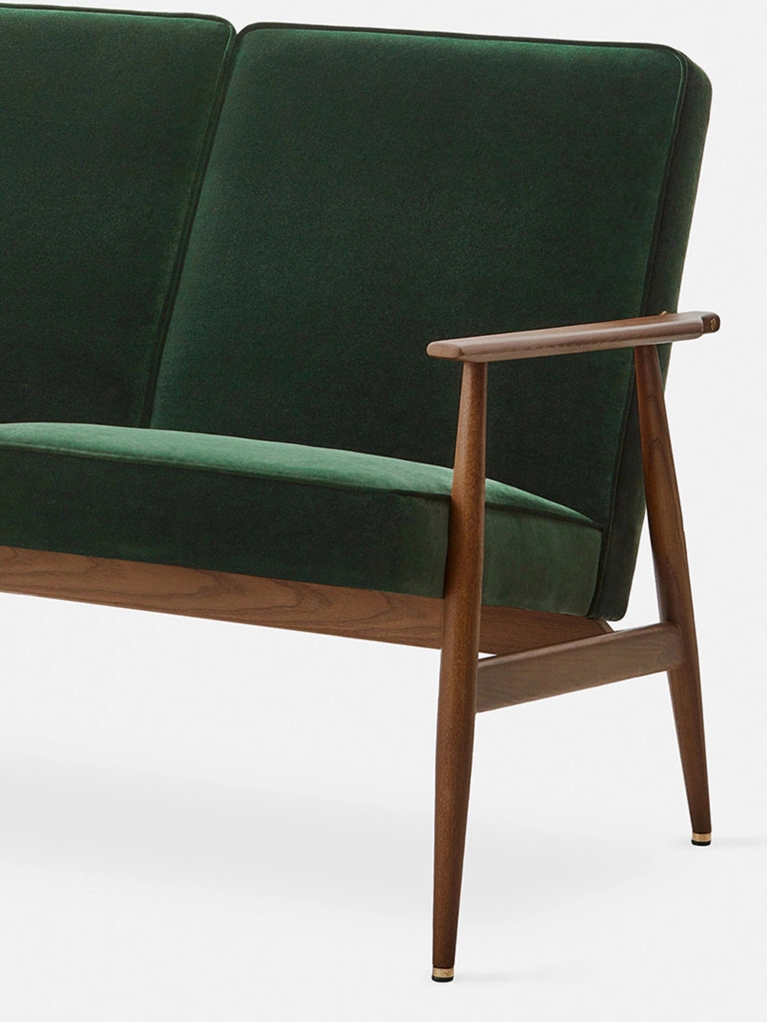 Sofa dzielona Fox, Velvet Bottle Green, jesion, 366 Concept - 24615