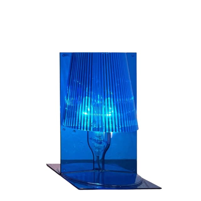 Table Lamp Take, blue transparent, plastic, by F. Laviani, Kartell, Italy, 1970s. - DIMENSION