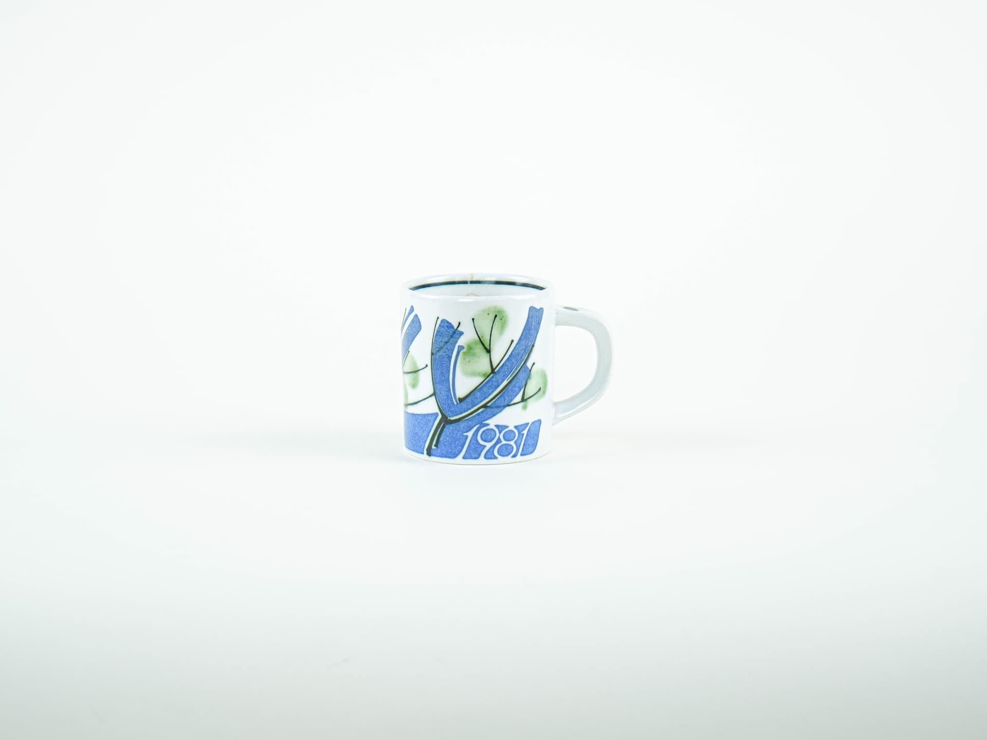 Kubek Annual Mug, porcelana biała, proj. I. Weiss, Royal Copenhagen, Dania, lata 80. - 327537