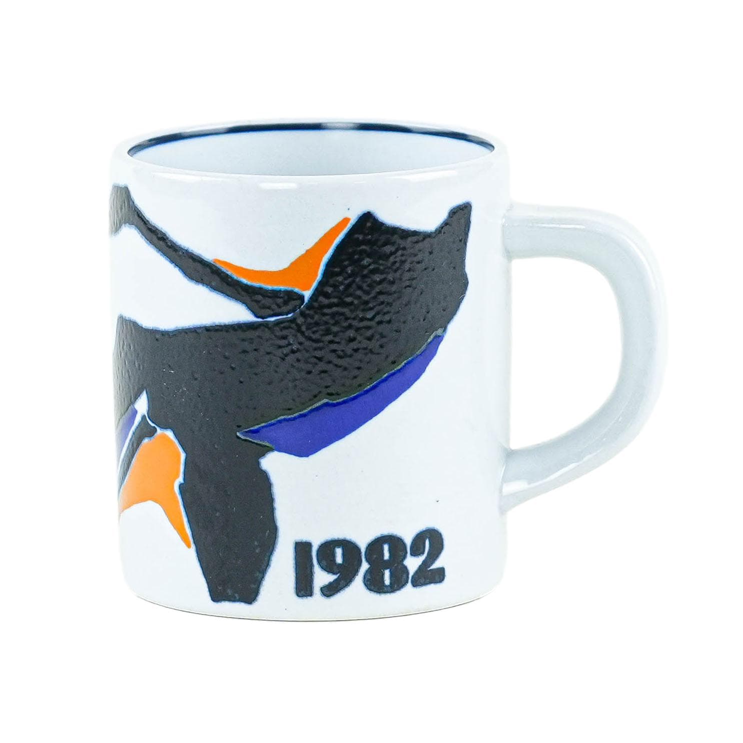 Kubek Annual Mug, biały, porcelana, proj. I.-L. Koefoed, Royal Copenhagen, Dania, lata 80.