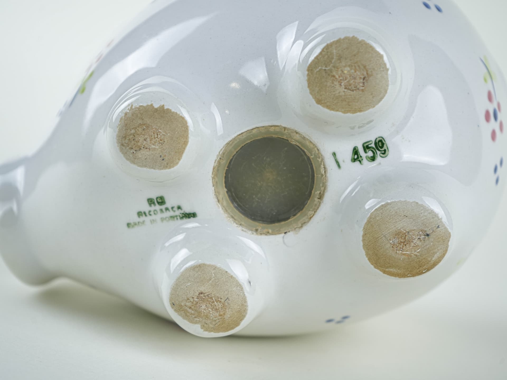 Piggy bank, white ceramic, Portugal, 1970s. - 327569