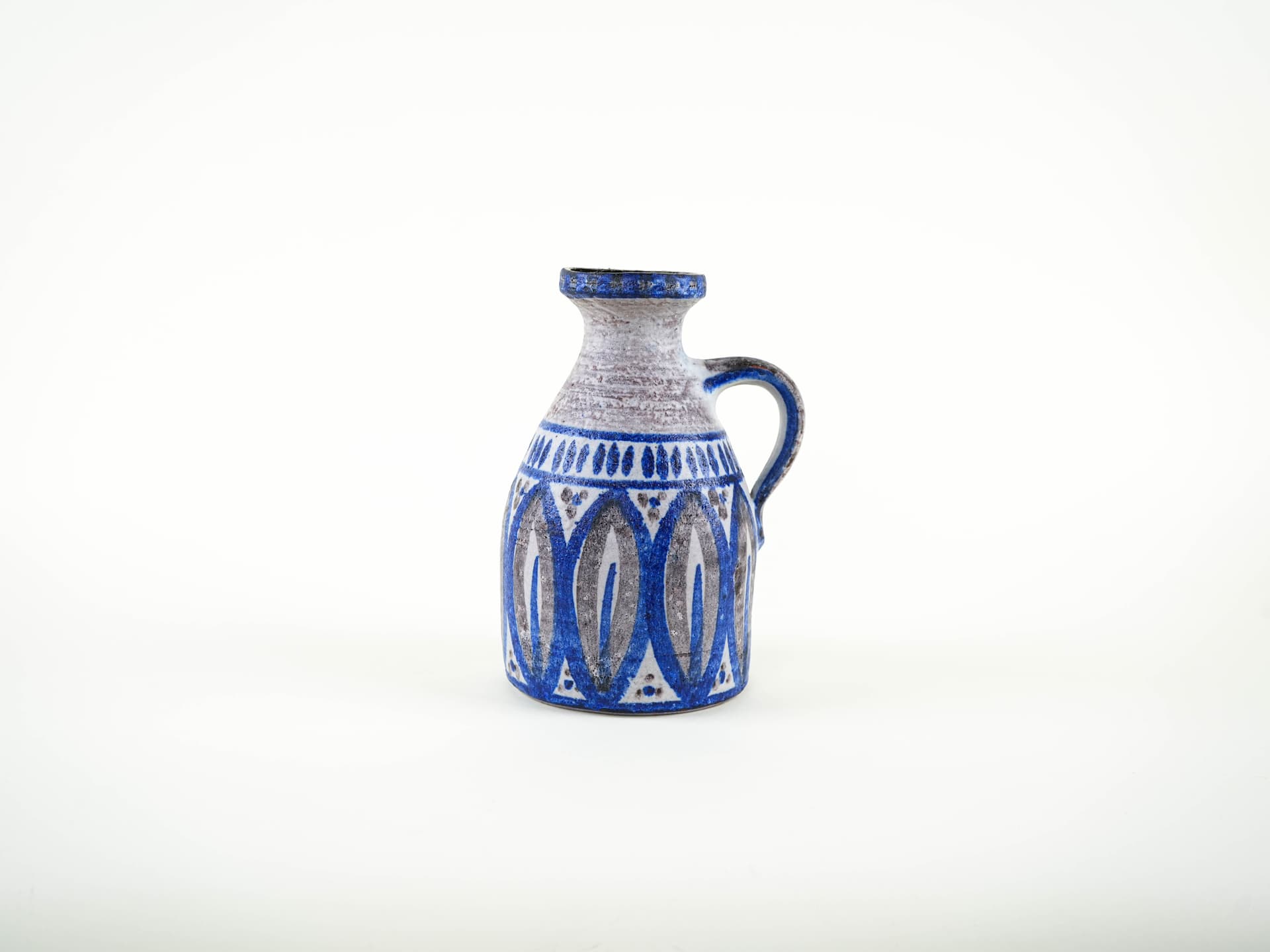 Vase, grey blue, ceramics, Denmark, 1960s. - 327645