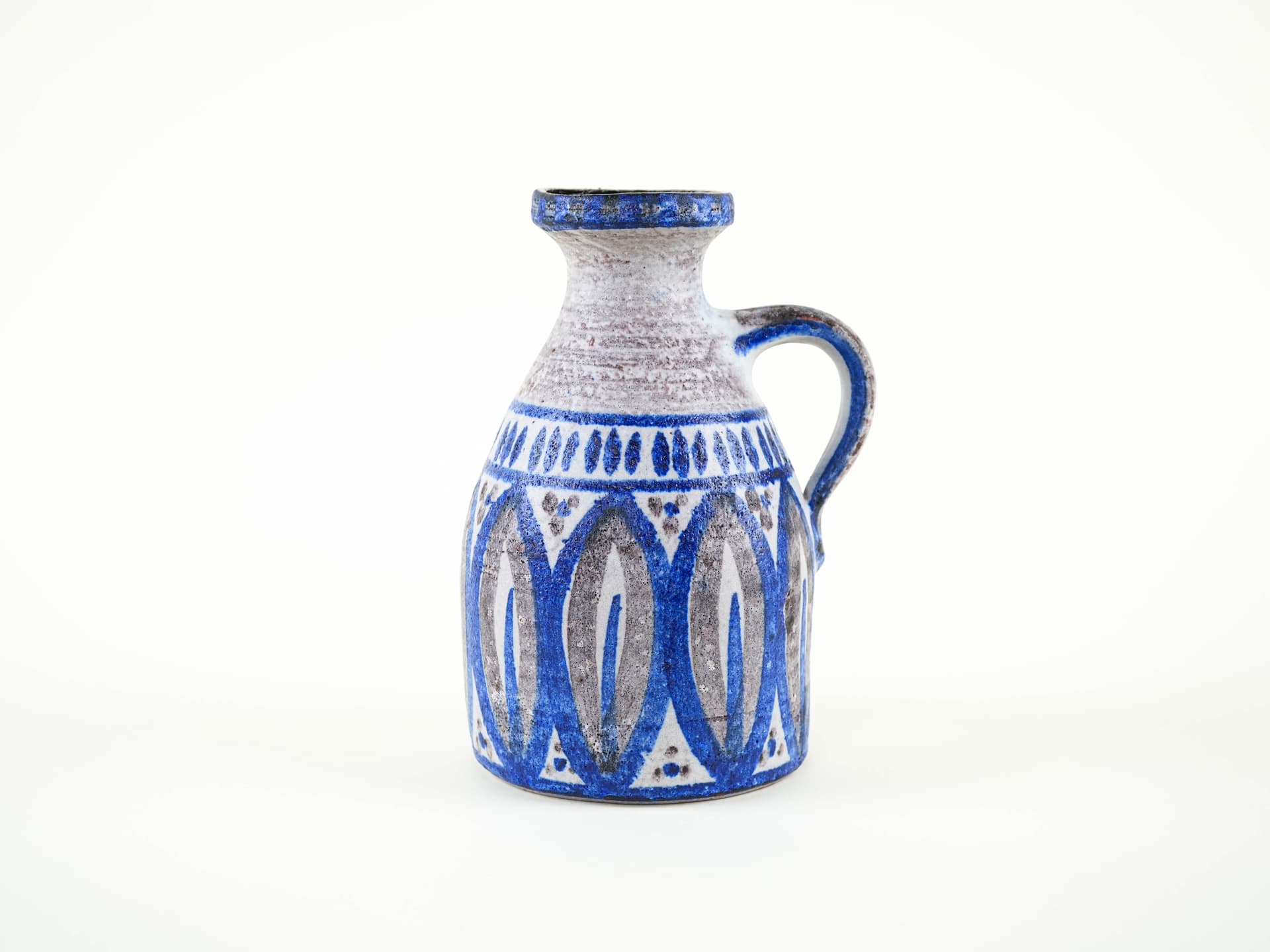 Vase, grey blue, ceramics, Denmark, 1960s. - 327643