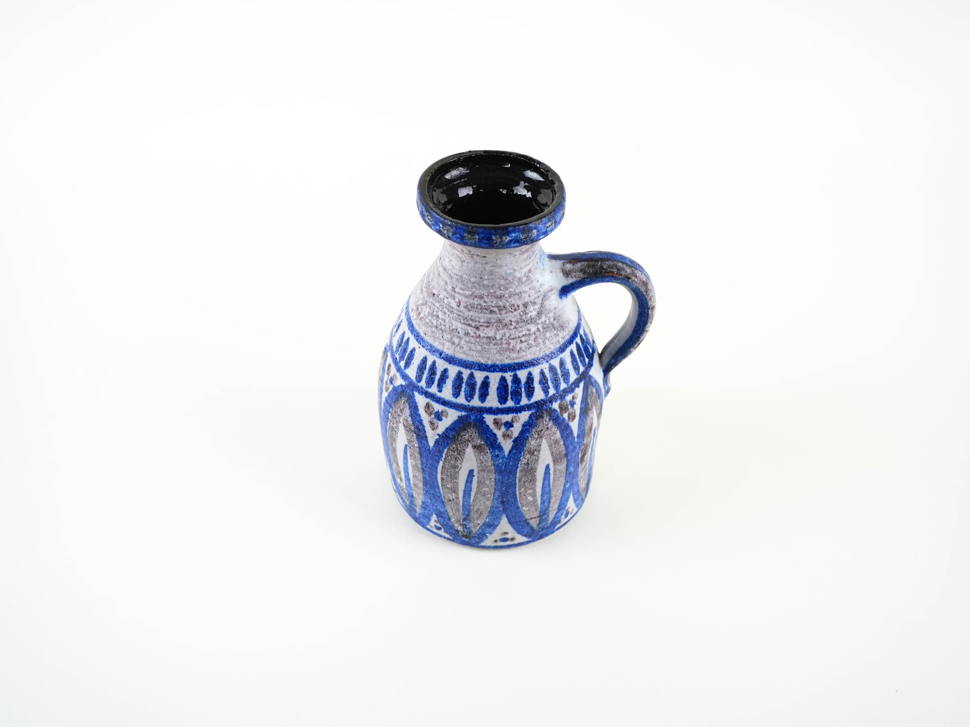Vase, grey blue, ceramics, Denmark, 1960s. - 327646
