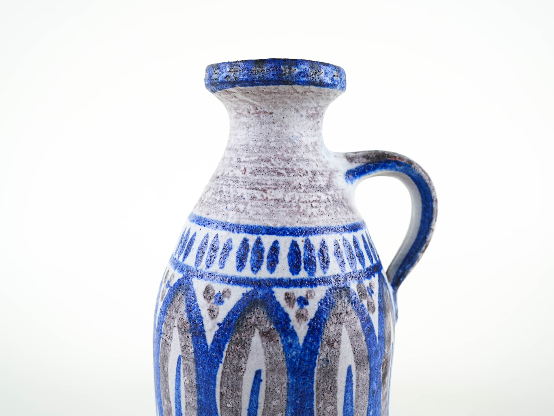 Vase, grey blue, ceramics, Denmark, 1960s. - 327649