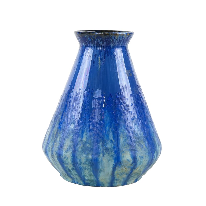 Vase, cobalt blue, ceramics, Denmark, 1960s.