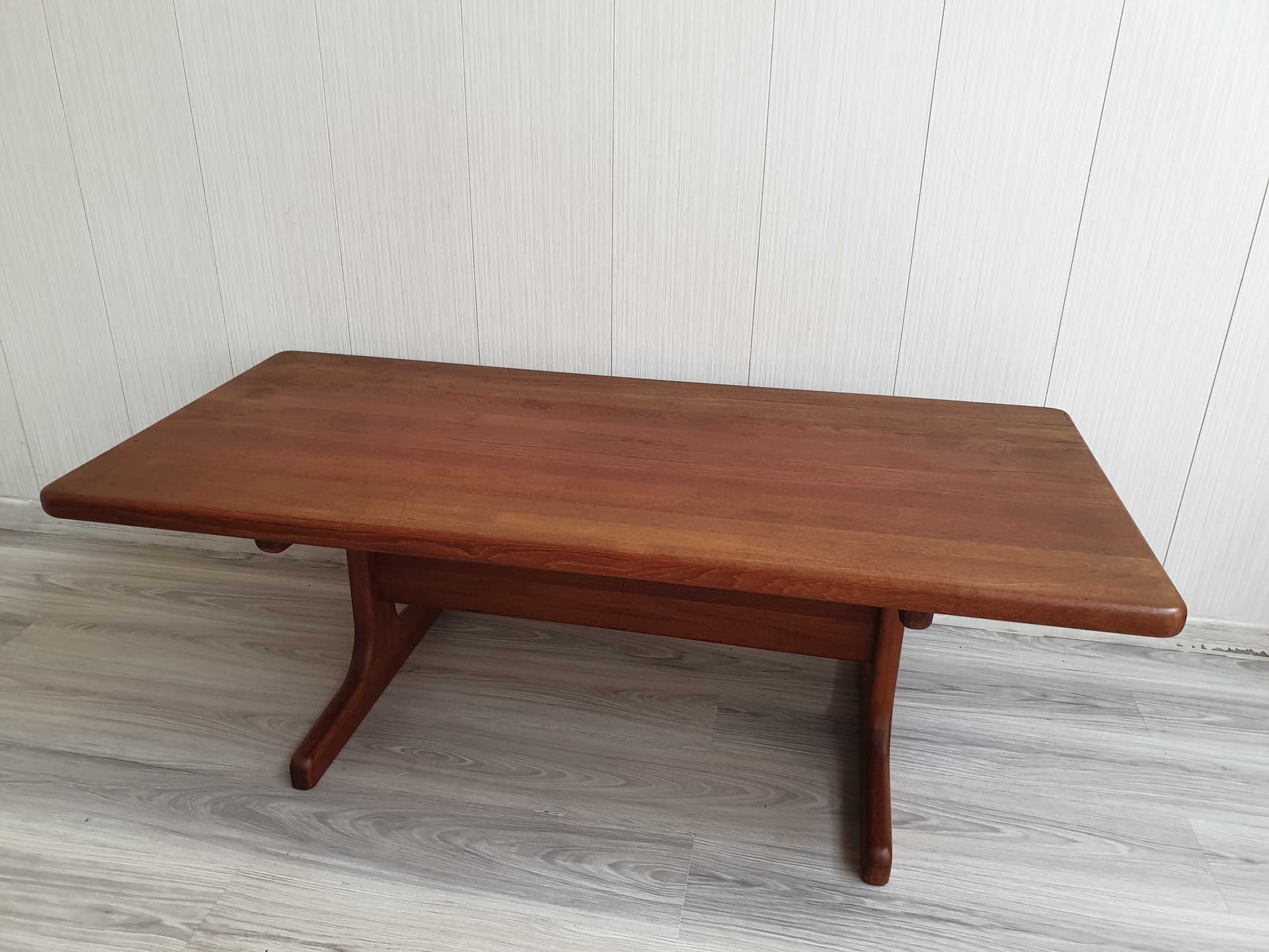Ława, brązowy, teak, Dania, lata 70. - 327789