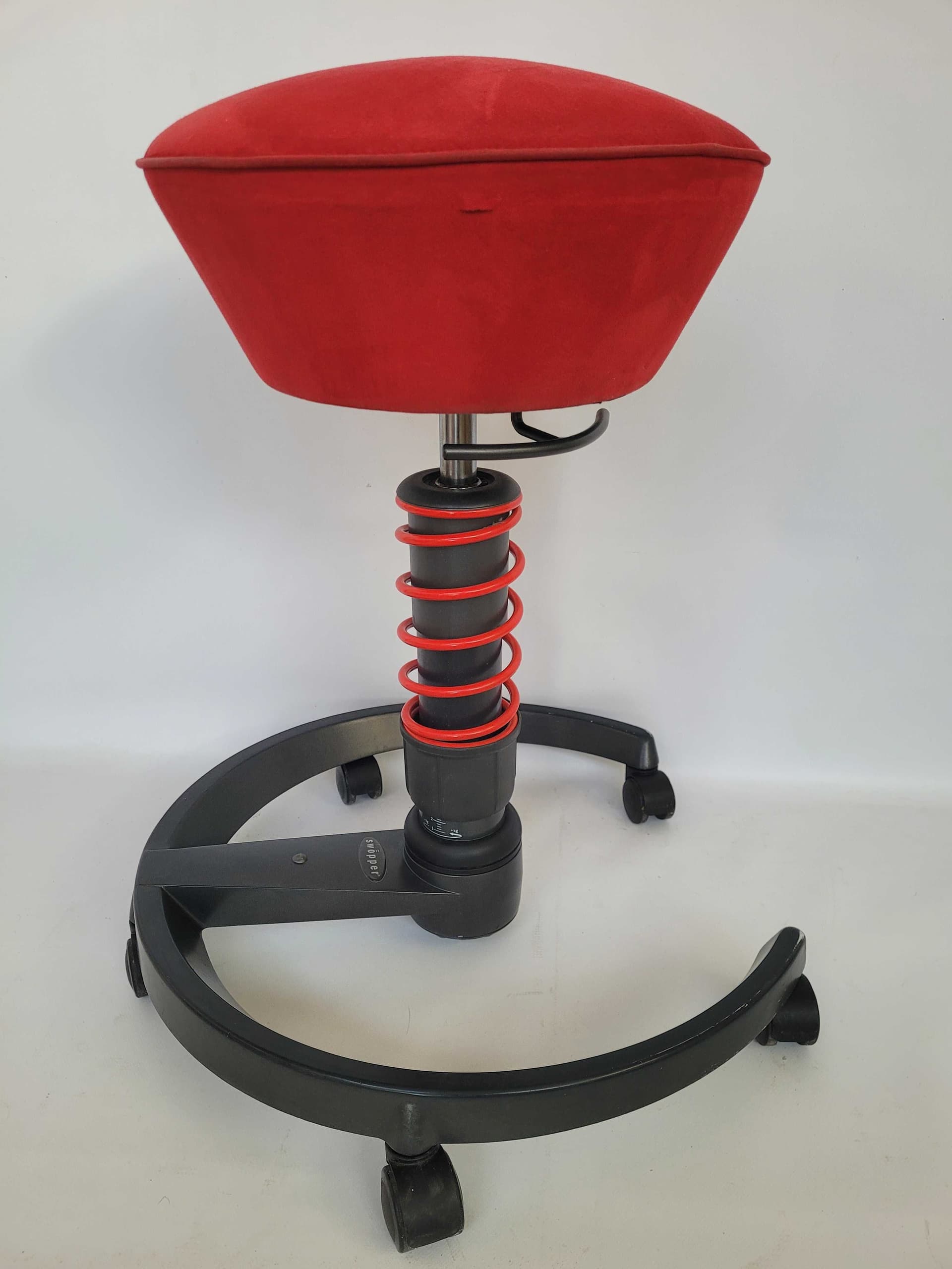 Office Chair Aeris Swoppster 3D, red fabric, black plastic, 1990s. - 327774
