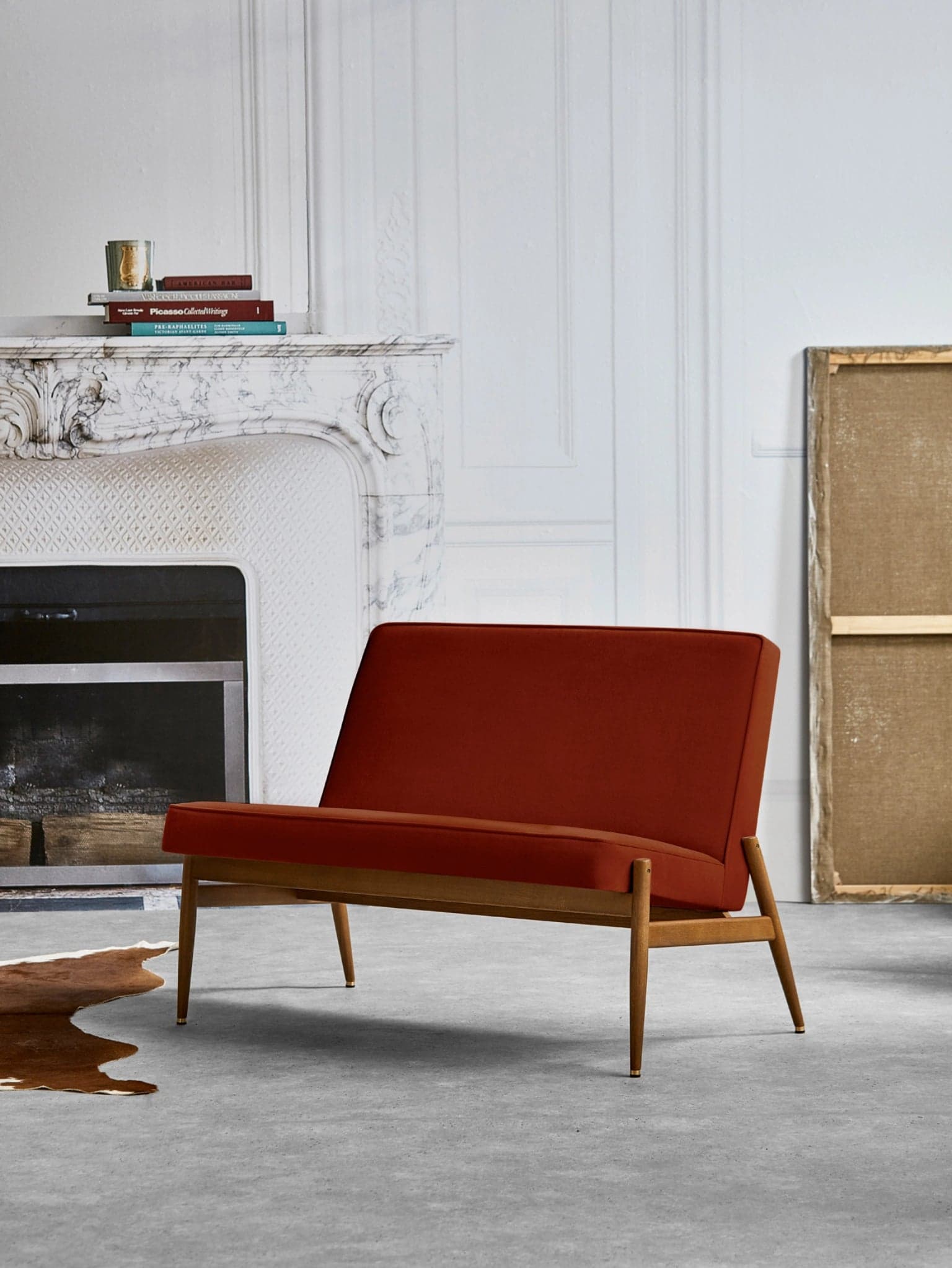 Sofa klubowa Fox, Velvet Bottle Green, jesion 03 Dark, 366 Concept - 24598