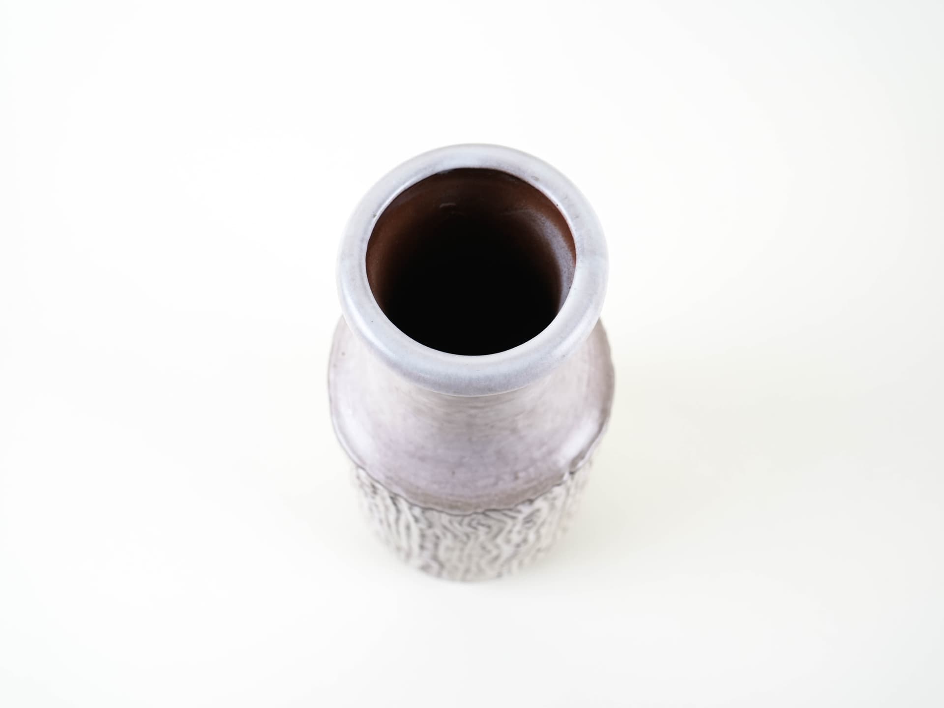 Vase, light grey beige, ceramics, Germany, 1970s. - 327888