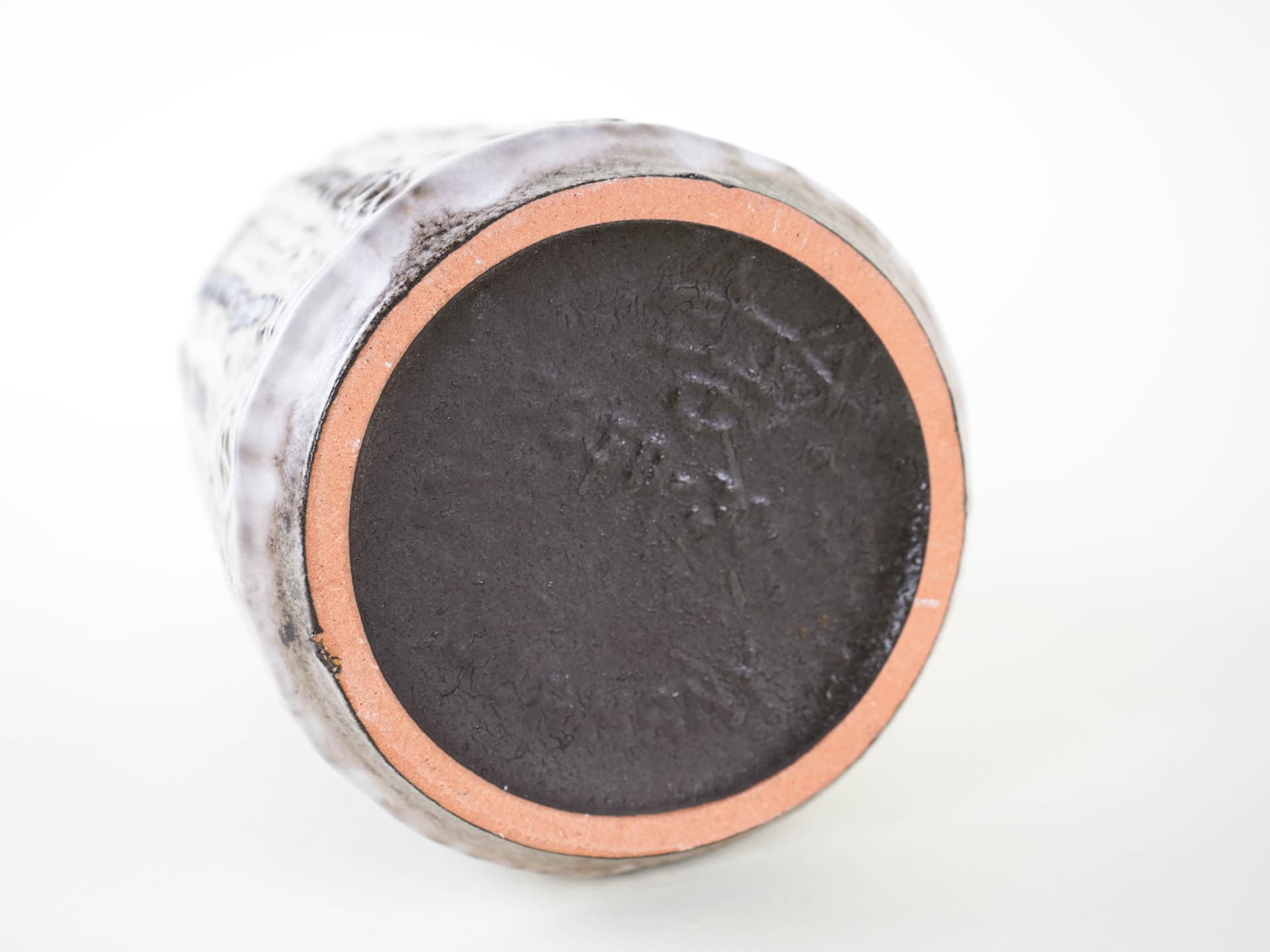 Vase, light grey beige, ceramics, Germany, 1970s. - 327894