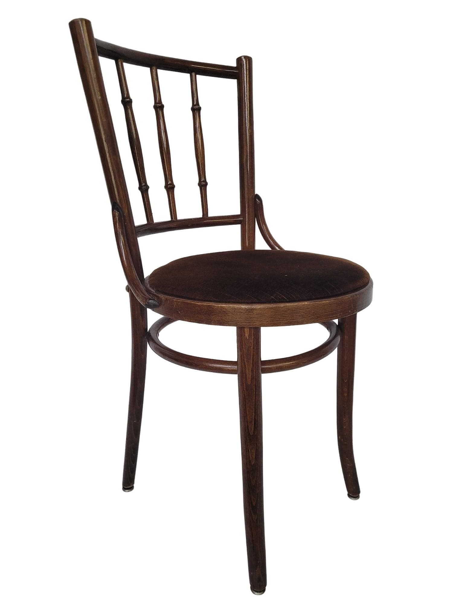 Krzesło Thonet, brązowy, buk, lata 60.